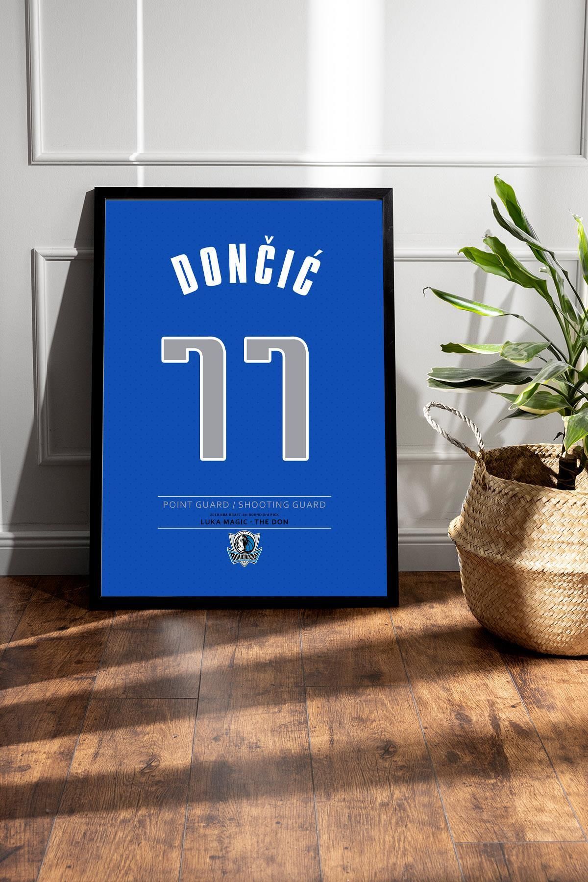 Saturn Luka Doncic Forma Çerçeveli Tablo - NBA Dallas Mavericks Jersey