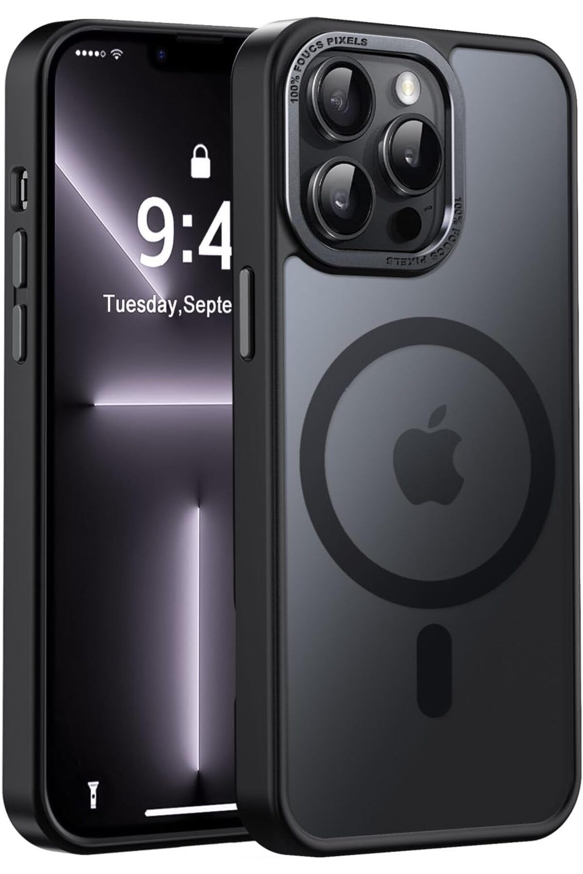 Ehr. iPhone 11 Pro Max Uyumlu Kamera Korumalı Magsafe Wireless Şarj Özellikli Mat Silikon Kılıf