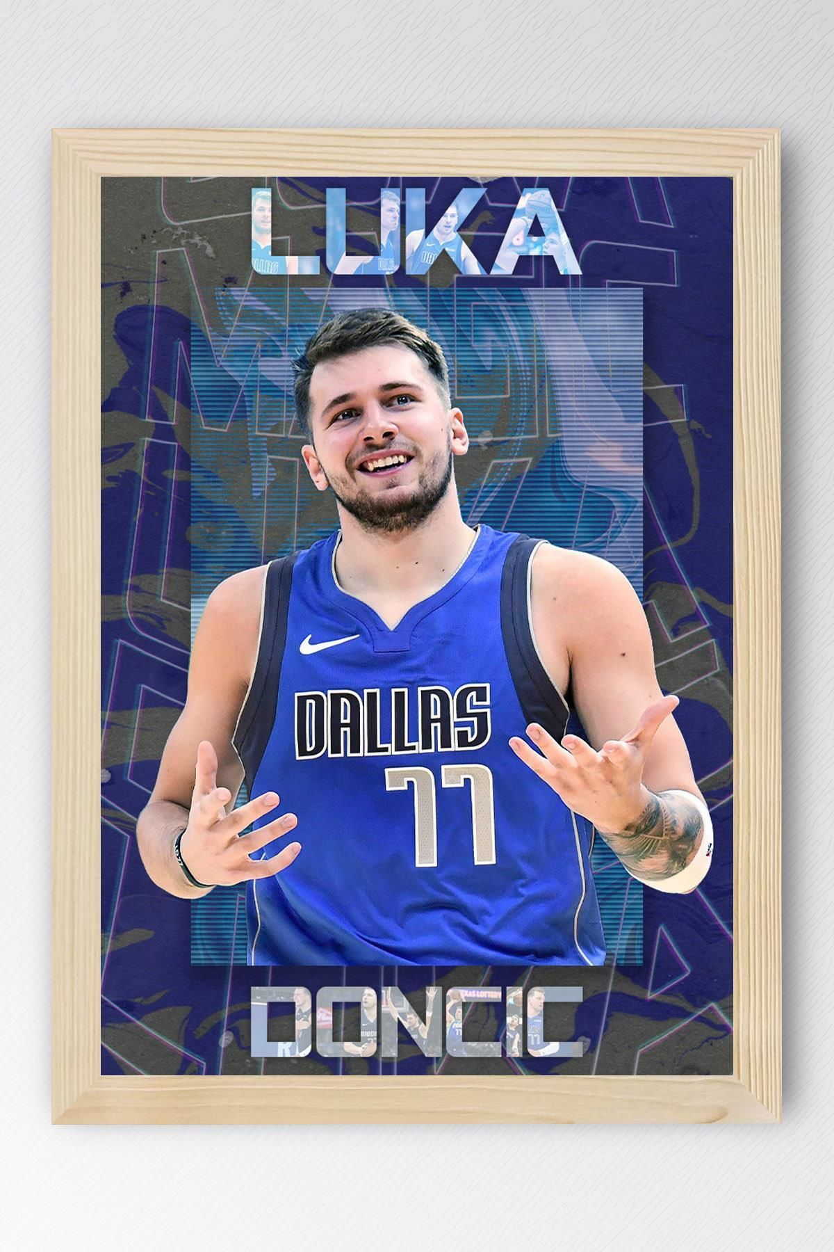 Saturn Luka Doncic Çerçeveli Tablo - Basketbol NBA Posteri Tablo
