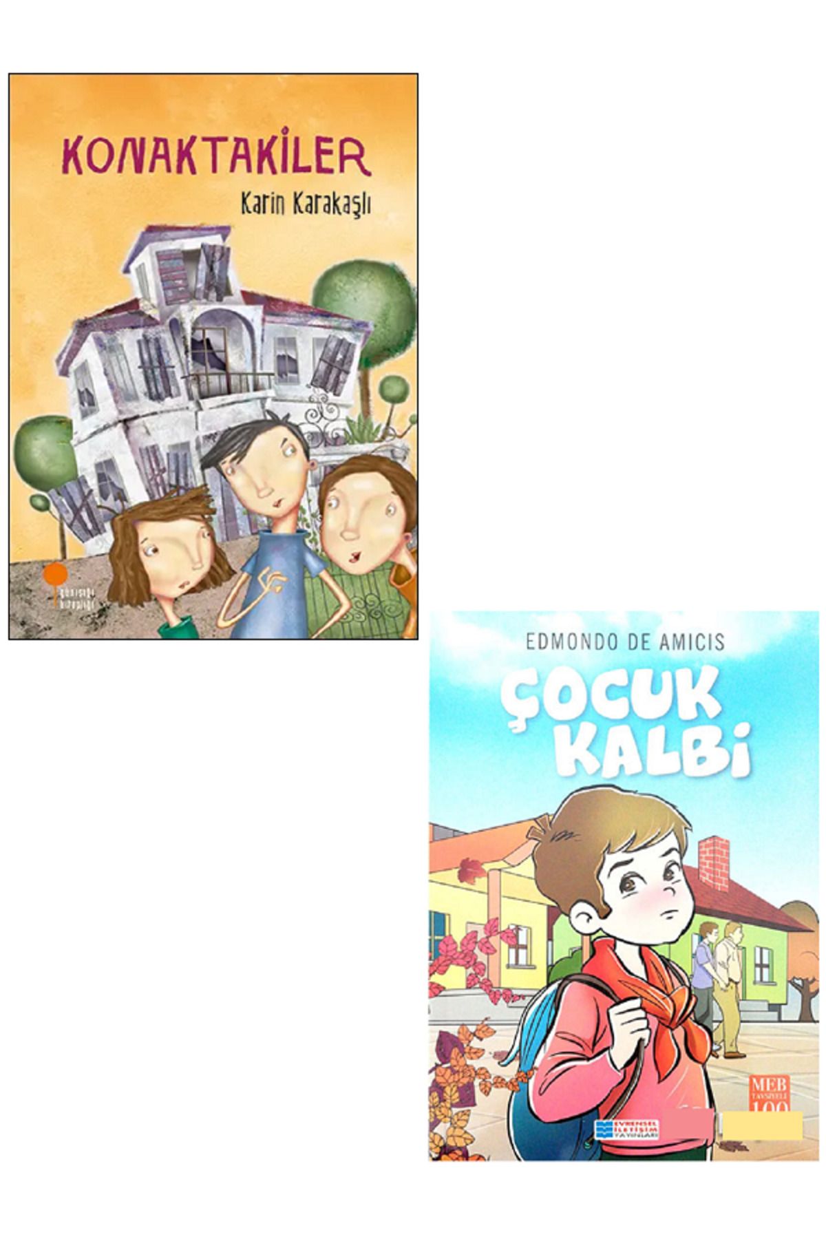 Günışığı Kitaplığı Konaktakiler - Karin Karakaşlı + Evrensel Çocuk Kalbi / 2 KİTAP SET