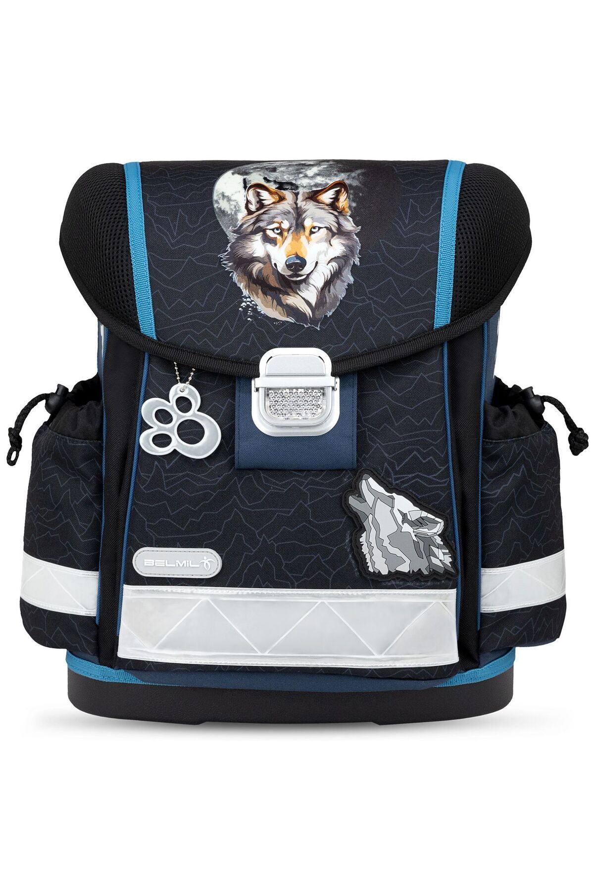 Belmil School bag Belmil 403-13 Classy Wolves Pack Ergonomik Mıknatıslı Kapak Okul Çantası