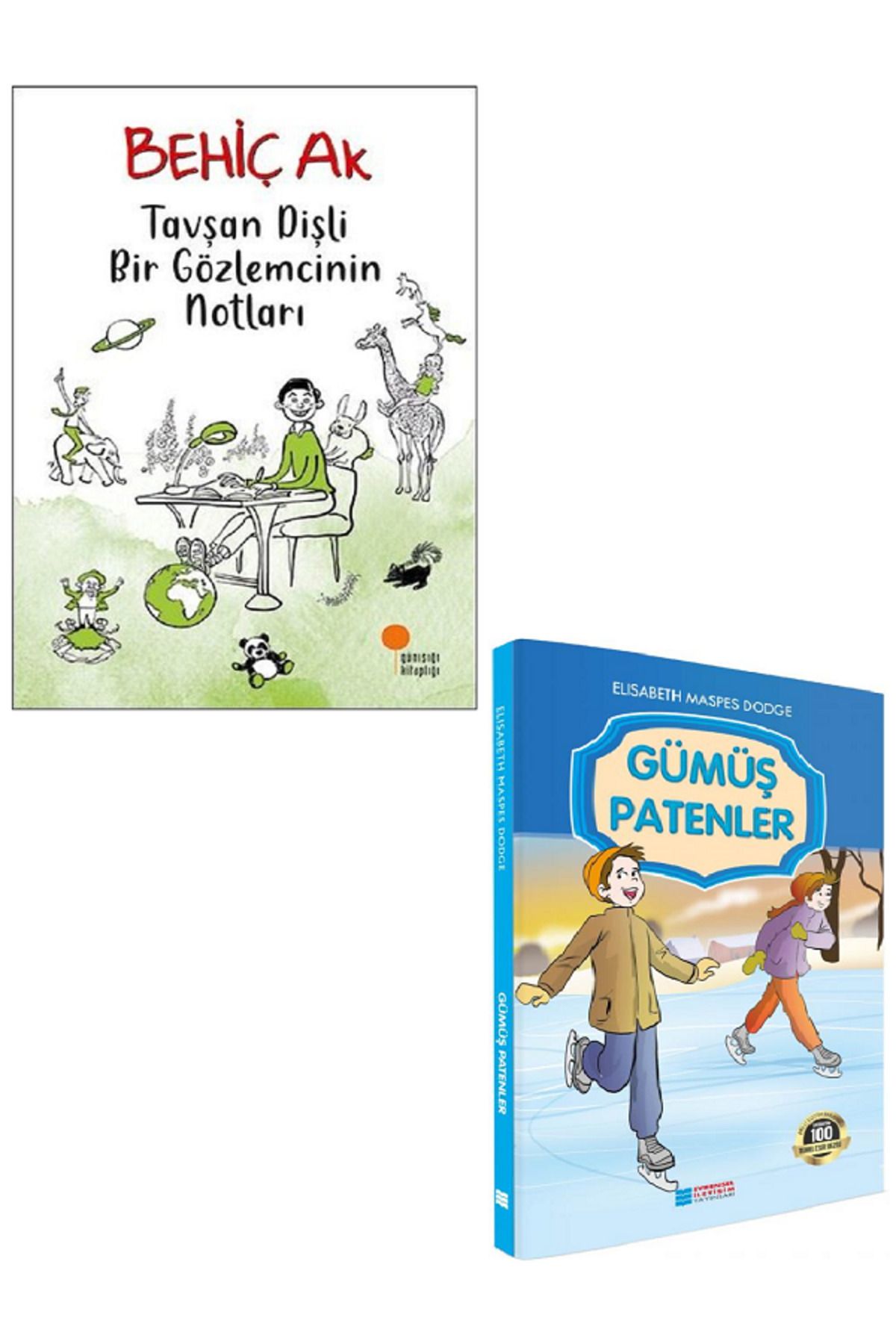 Günışığı Kitaplığı Tavşan Dişli Bir Gözlemcinin Notları - Behiç Ak + Evrensel Gümüş Patenler / 2 KİTAP SET