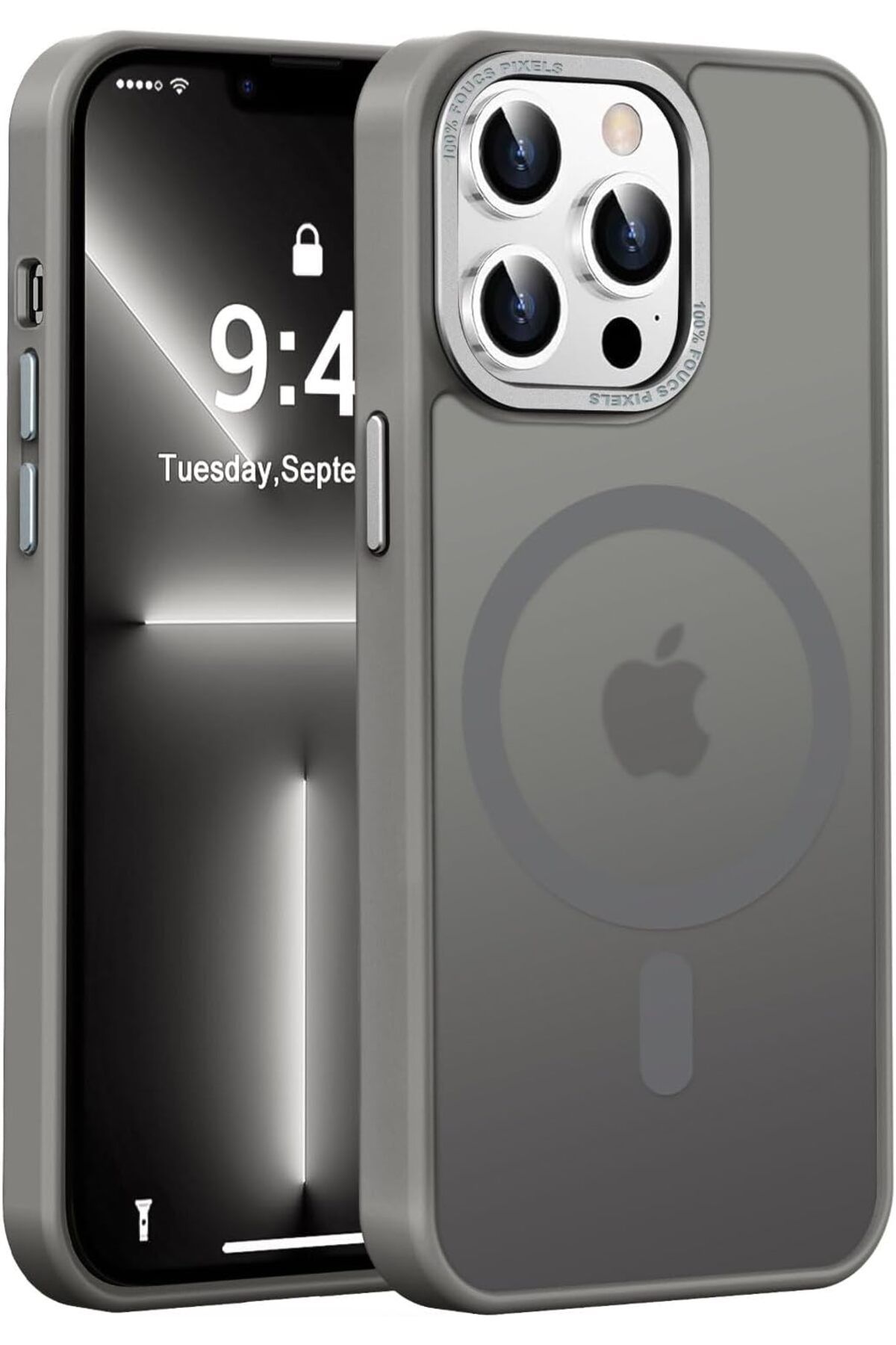 Ehr. iPhone 11 Pro Uyumlu Kamera Korumalı Magsafe Wireless Şarj Özellikli Mat Silikon Kılıf
