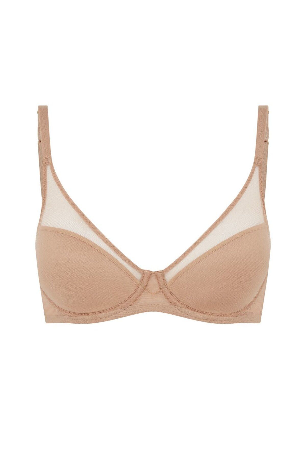 Agent Provocateur Lucky Padded Bra Noisette - Şeffaf Detaylı Kalıp Pedli Destekli Kadın Sütyen