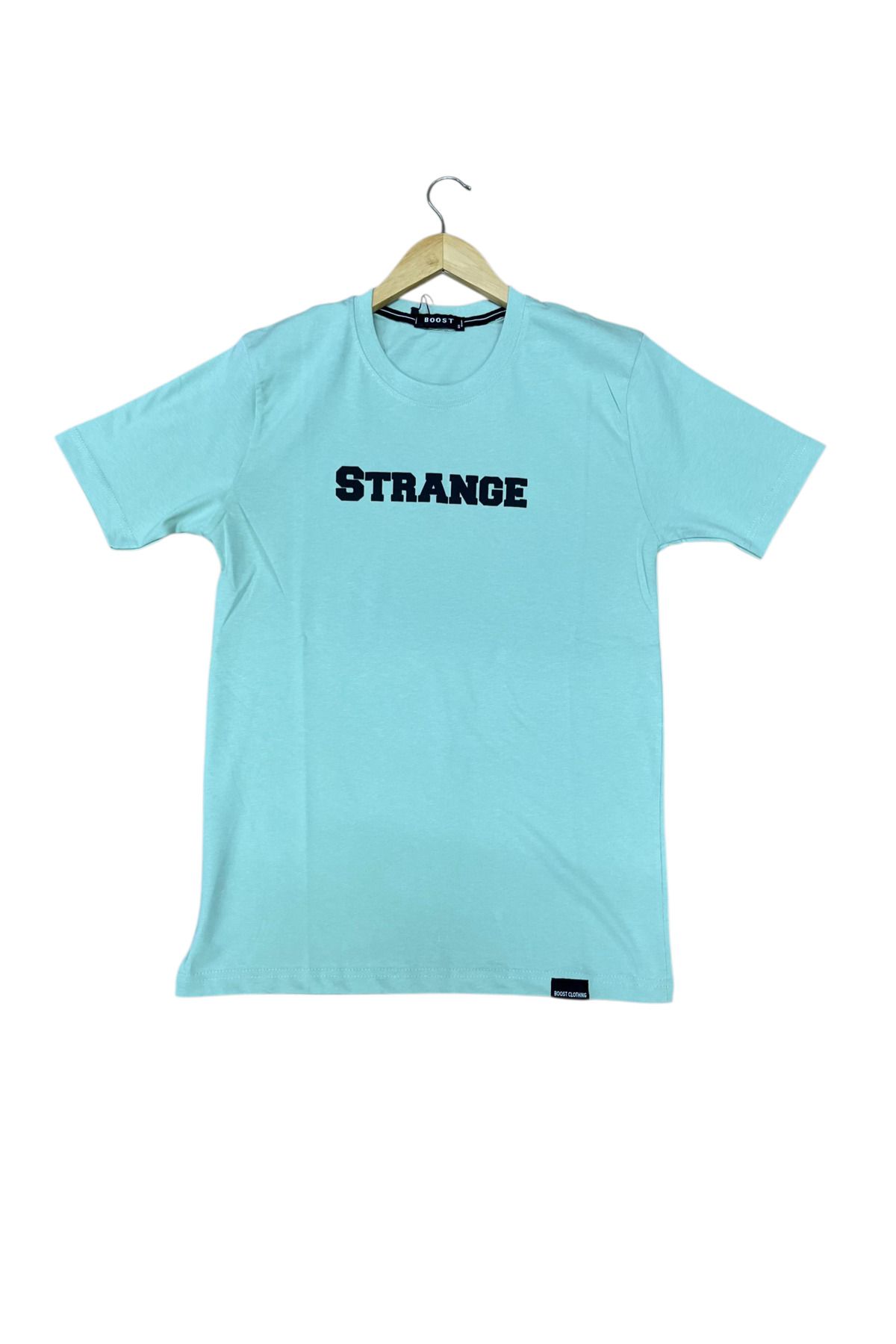 YENİLER Slim Fitt Küçük Yazı Detaylı T-Shirt