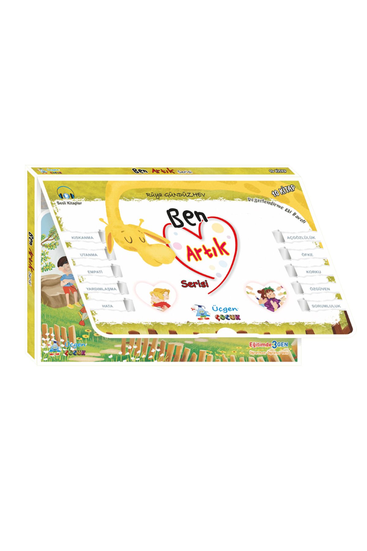 3K YAYIN Üçgen Yayıncılık Üçgen Çocuk BEN ARTIK Hikaye Serisi 10 Kitap Sesli Kitaplar 1.SINIF