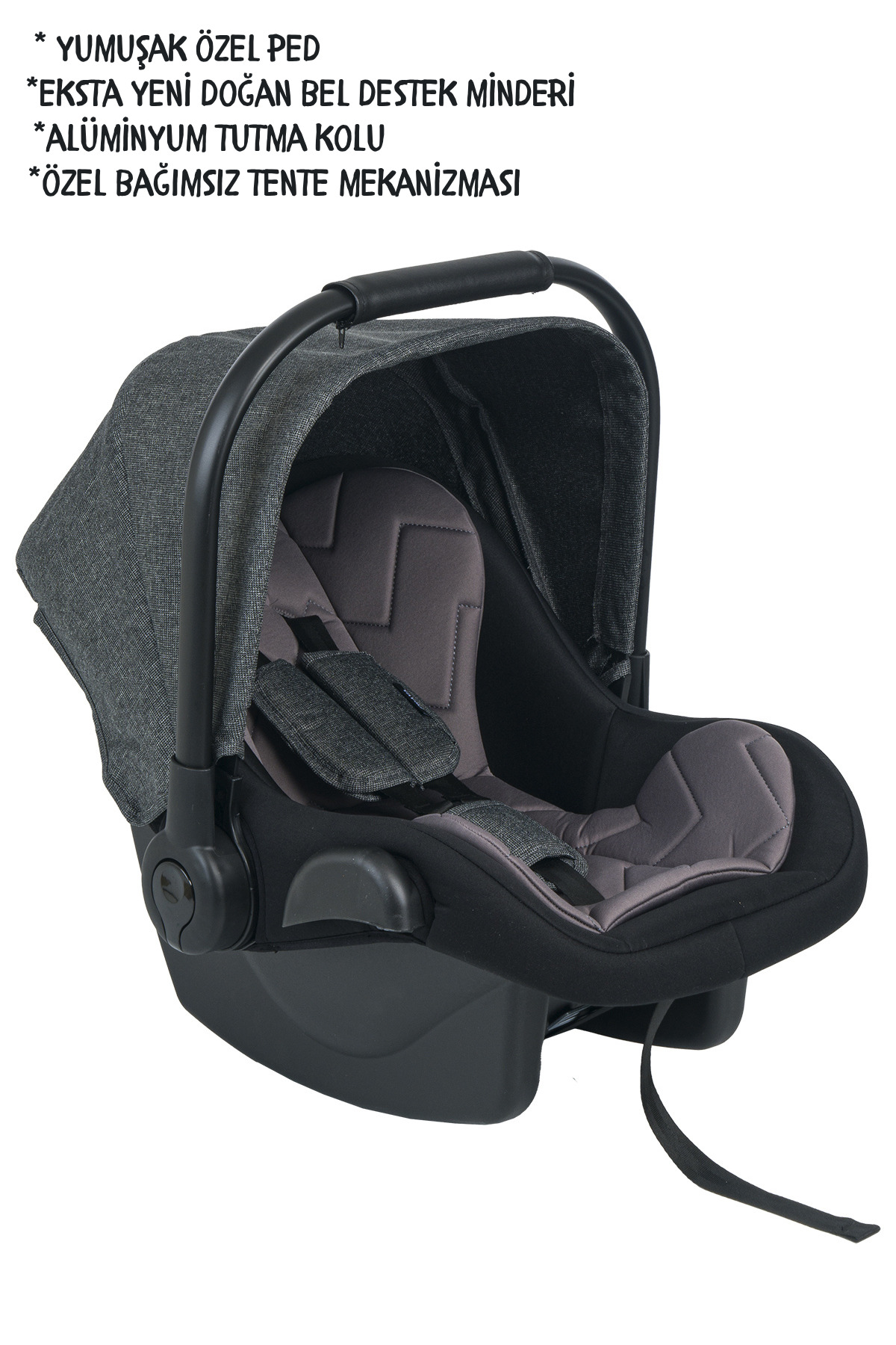 mamie Prava Avion Kabin Travel Sistem Bebek Arabası Yağmurluk Hediyeli fotoğrafı 2 (önizleme)