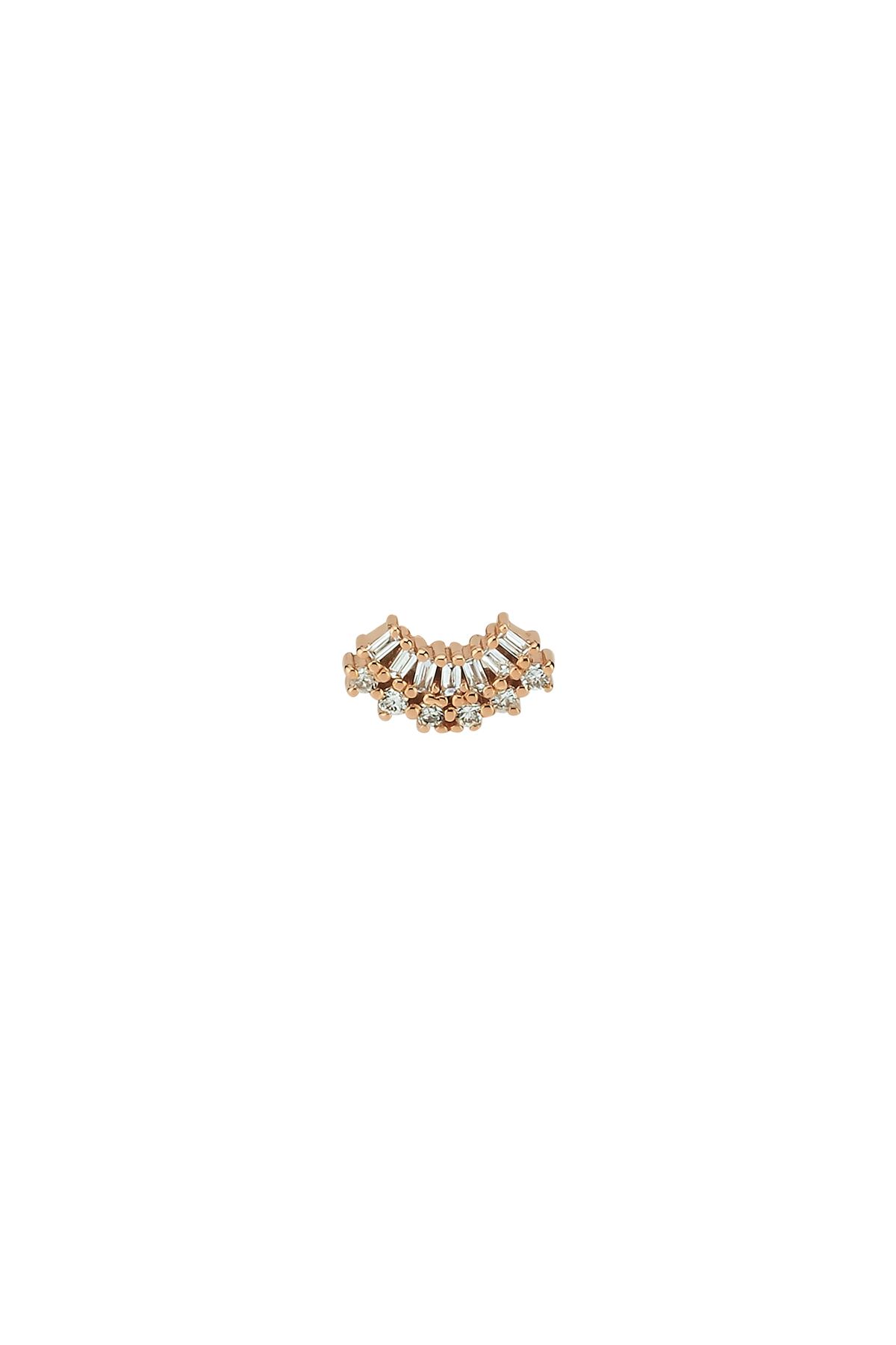 BEE GODDESS Mondrian XS Baget Pırlanta Altın Piercing