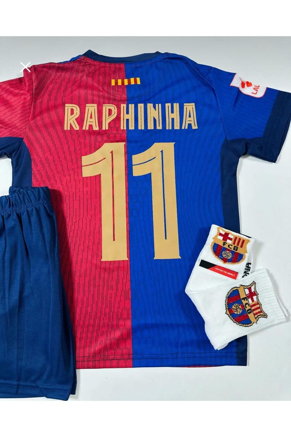 BARBITOS F.C B.a.r.c.e.l.o.n.a 2024/25 Yeni Sezon Raphinha Çocuk Forması (ARMALI SET)