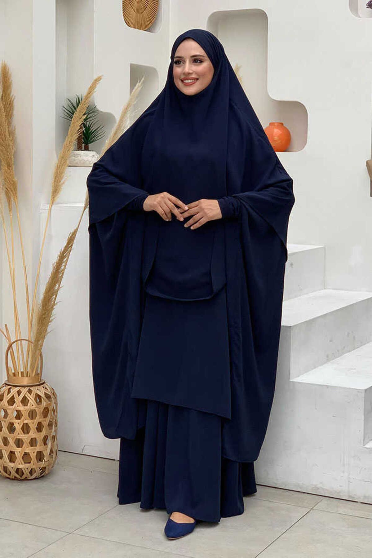 Bym Fashion Sufleli Cilbab 6024 Lacivert