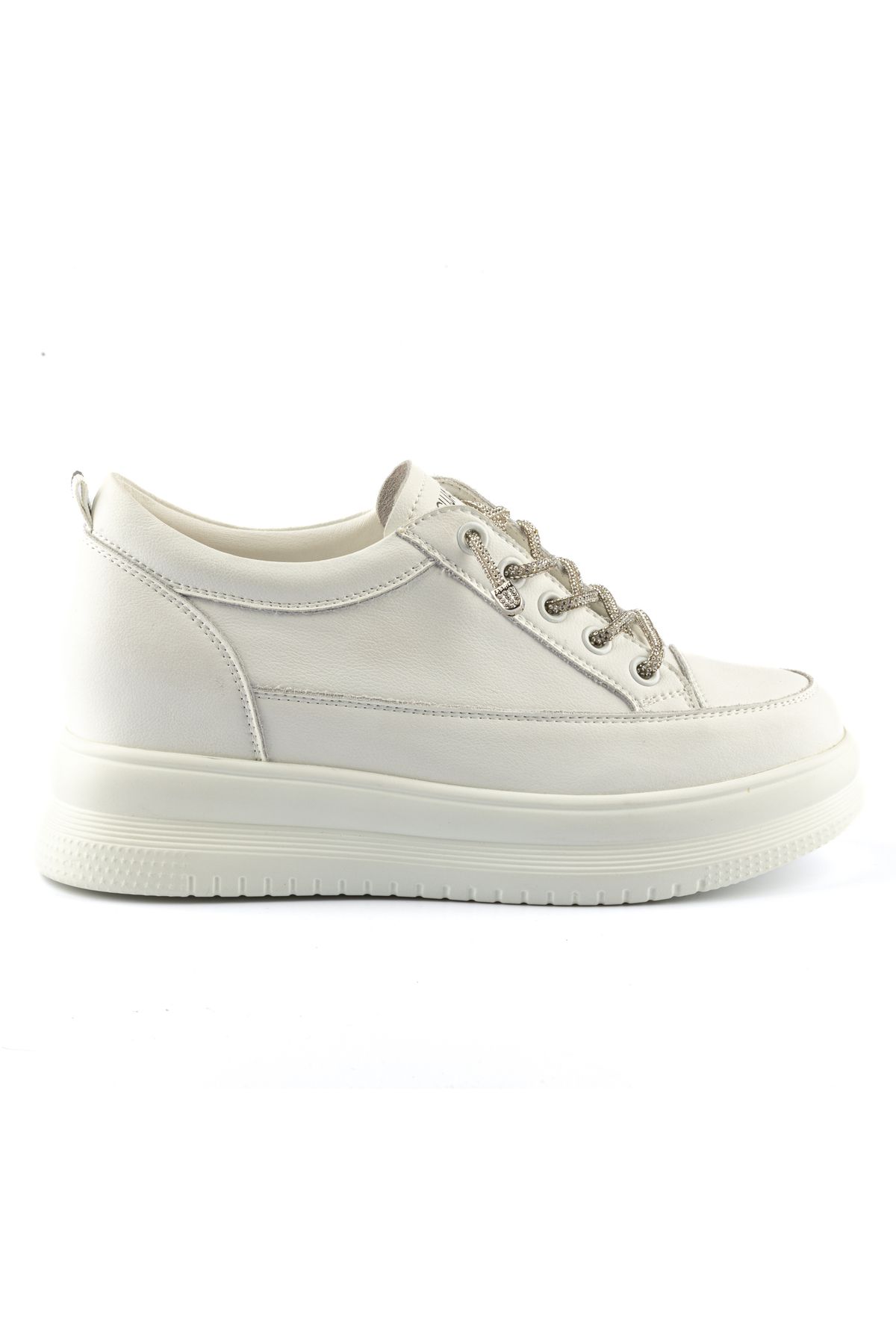Guja Kadın Hakiki Deri Taş Bağcıklı Sneaker