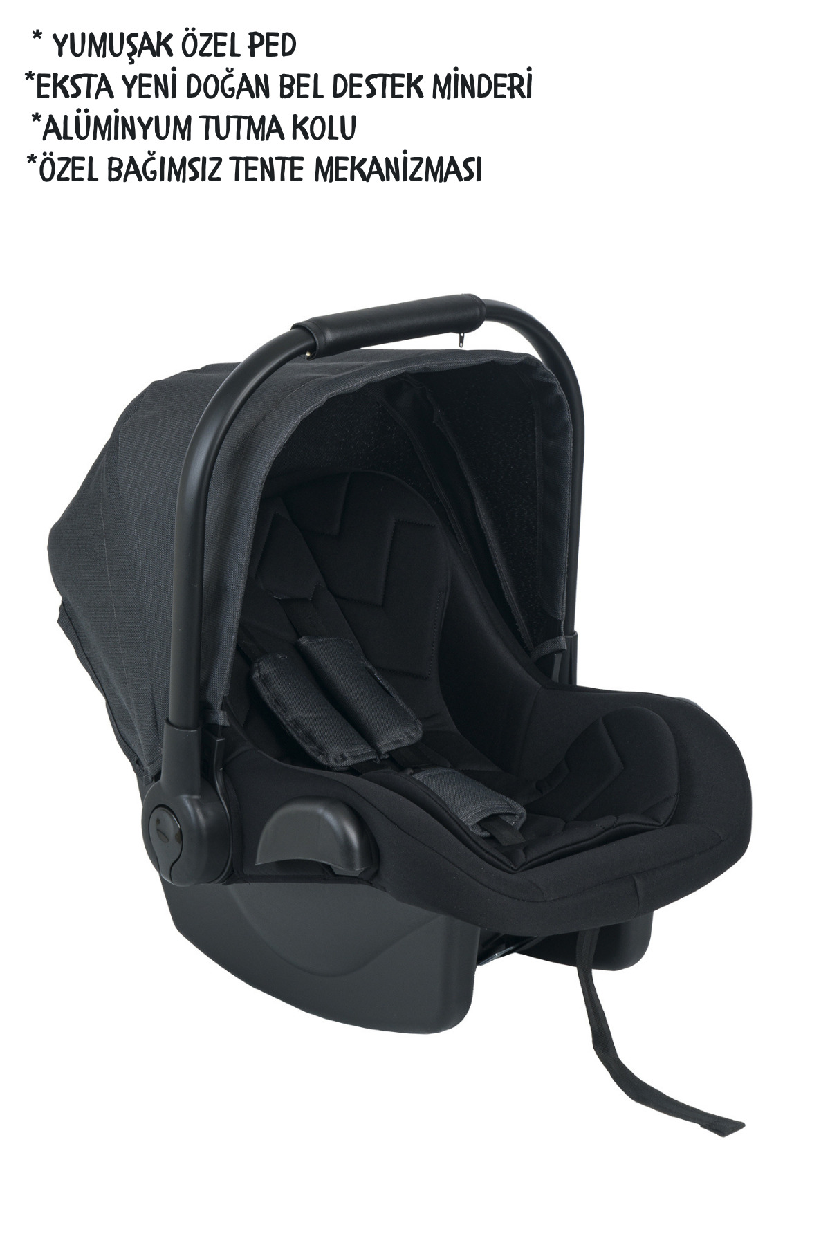 mamie Prava Avion Kabin Travel Sistem Bebek arabası Yağmurluk Hediyeli fotoğrafı 3 (önizleme)