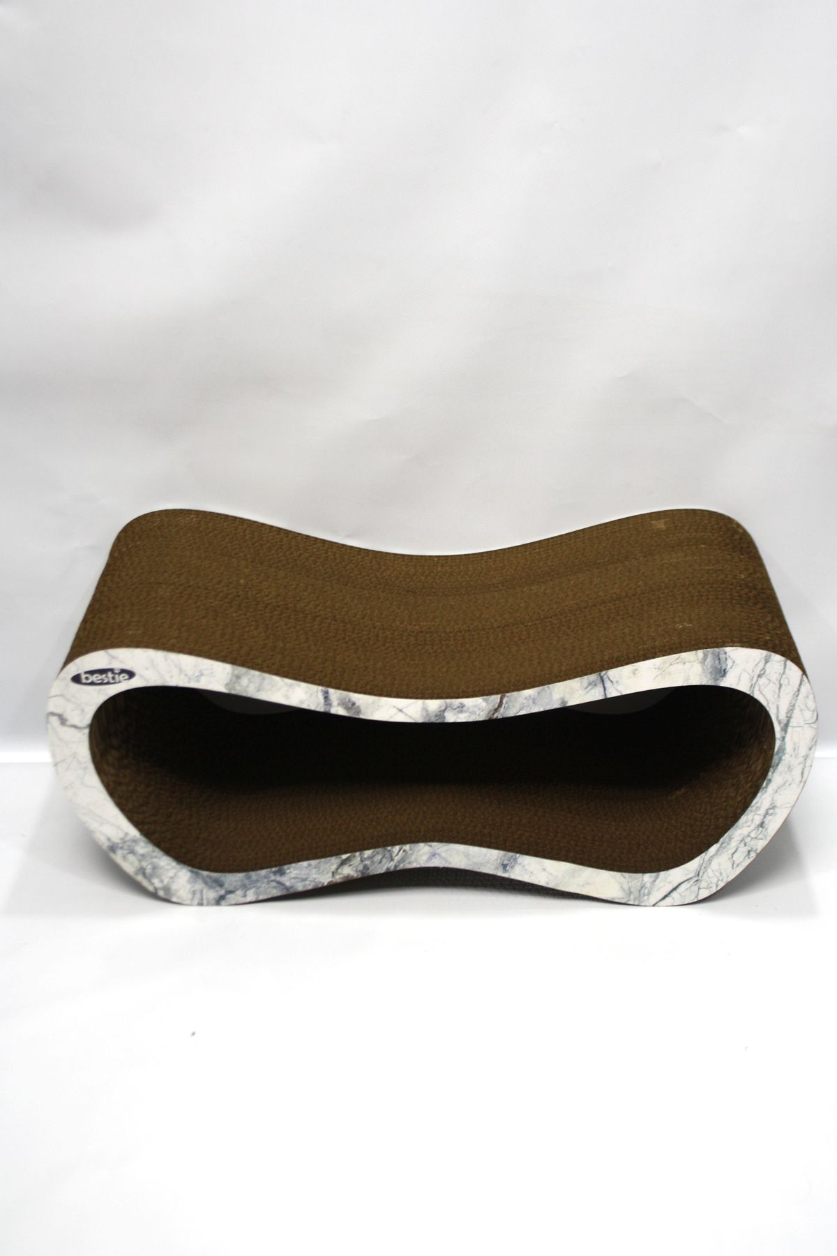 Bestie-Cat Scratching Sofa Cardboard Cat Scratching Horizontal Scratching- Large (59X24X26 cm)- 3D Marble Pattern 4