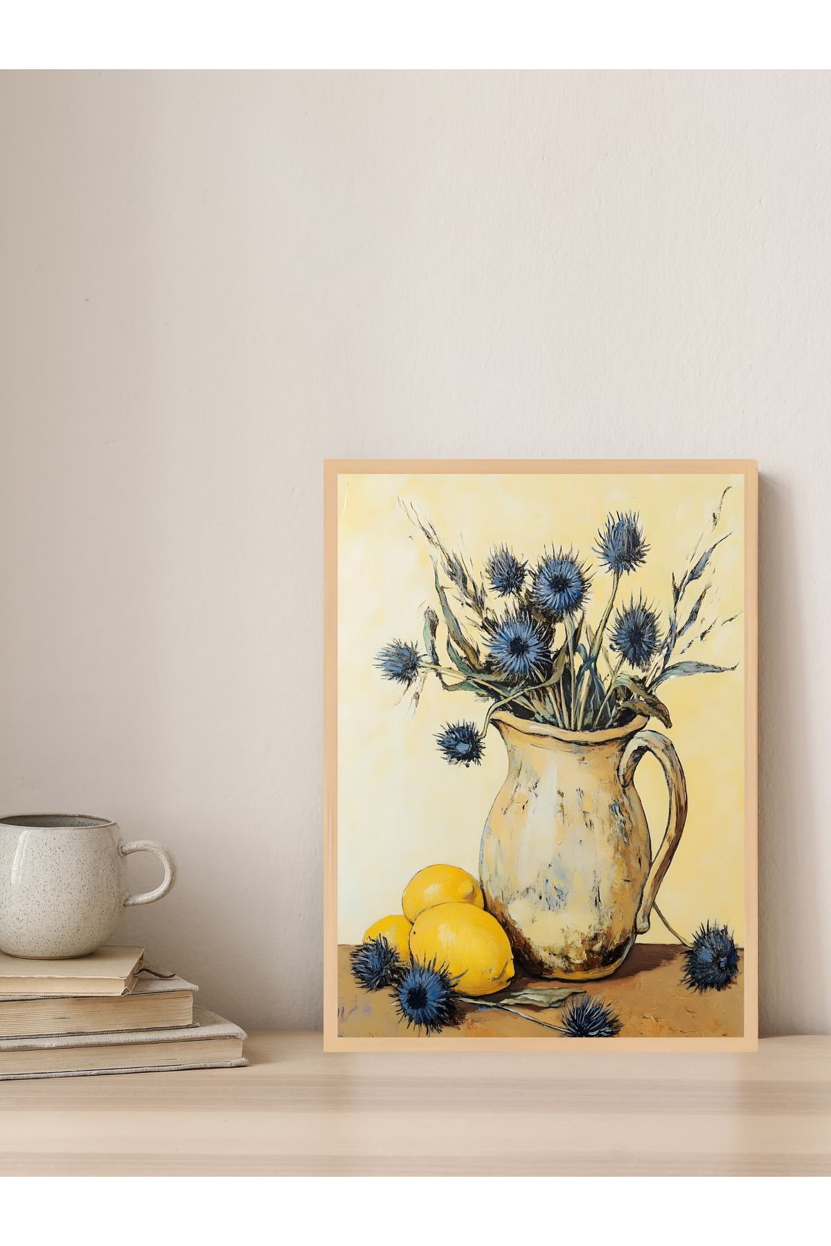 Tuba Decor Tek parça Ahşap Çerçeve Görünümlü MDF Tablo