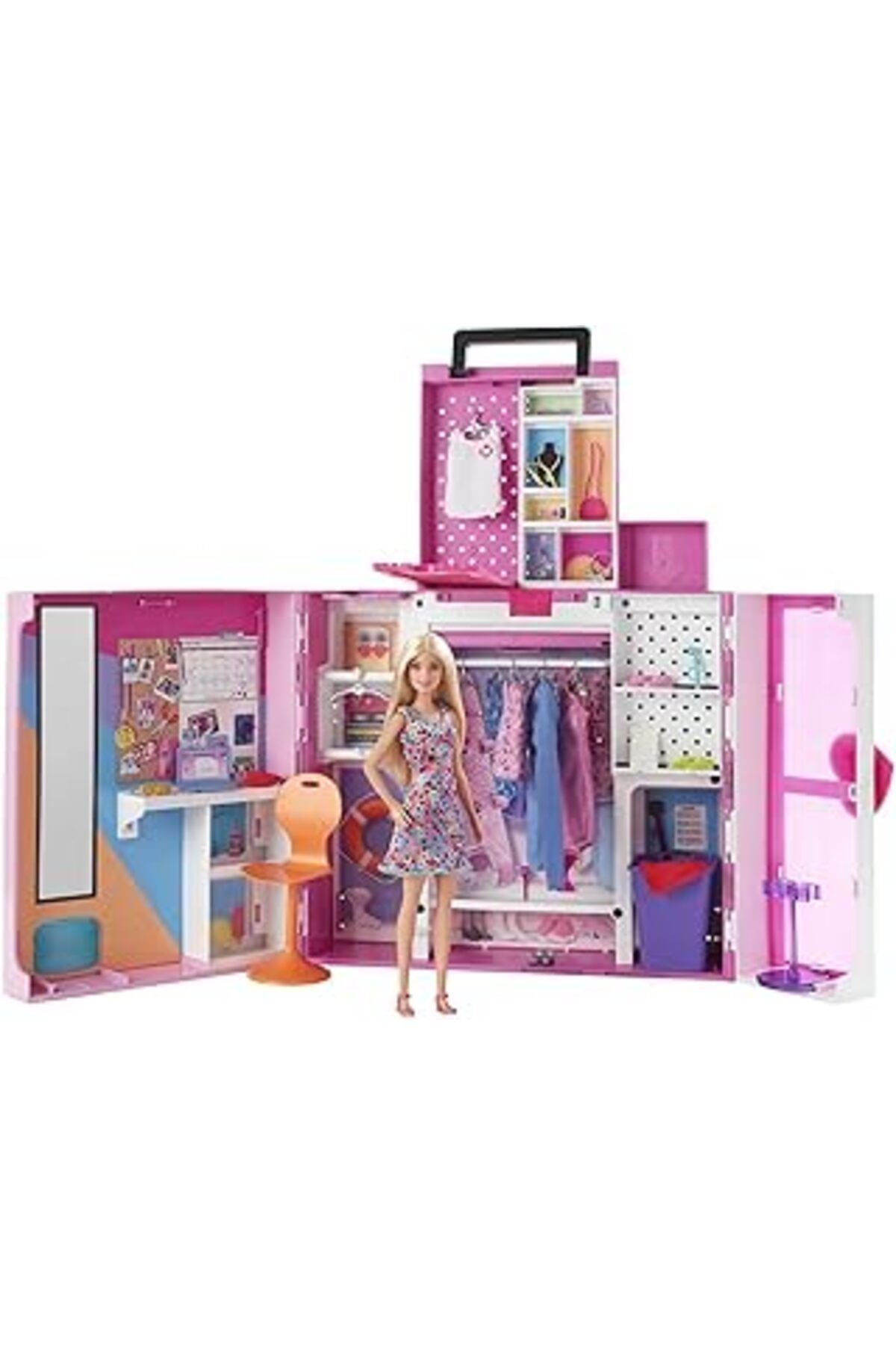 Mu Art Ahşap Barbie Ve Yeni Rüya Dolabı Oyun Seti, 3 Yaş Ve Üzeri, Hgx57
