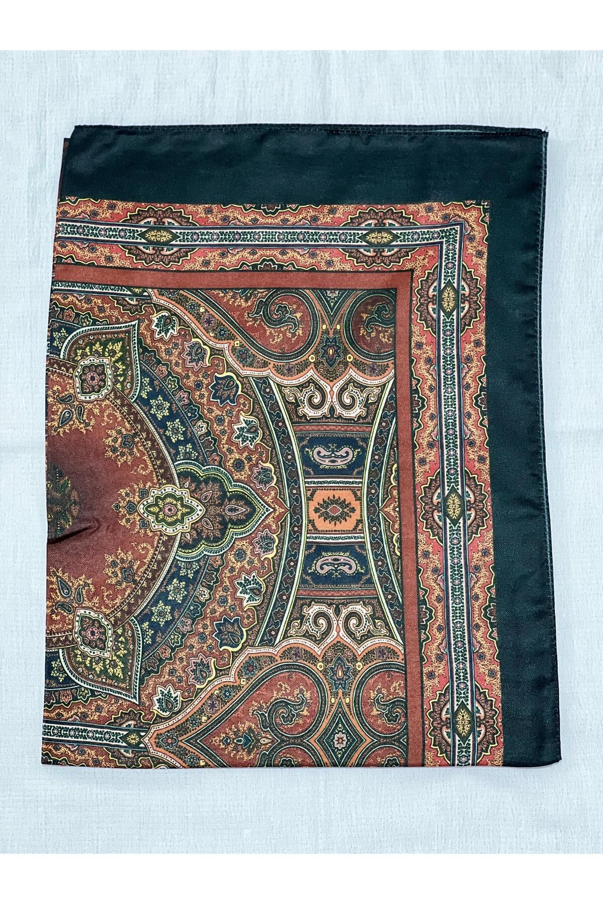 Shawl Passion Retro Desen Pamuk Şal Kiremit