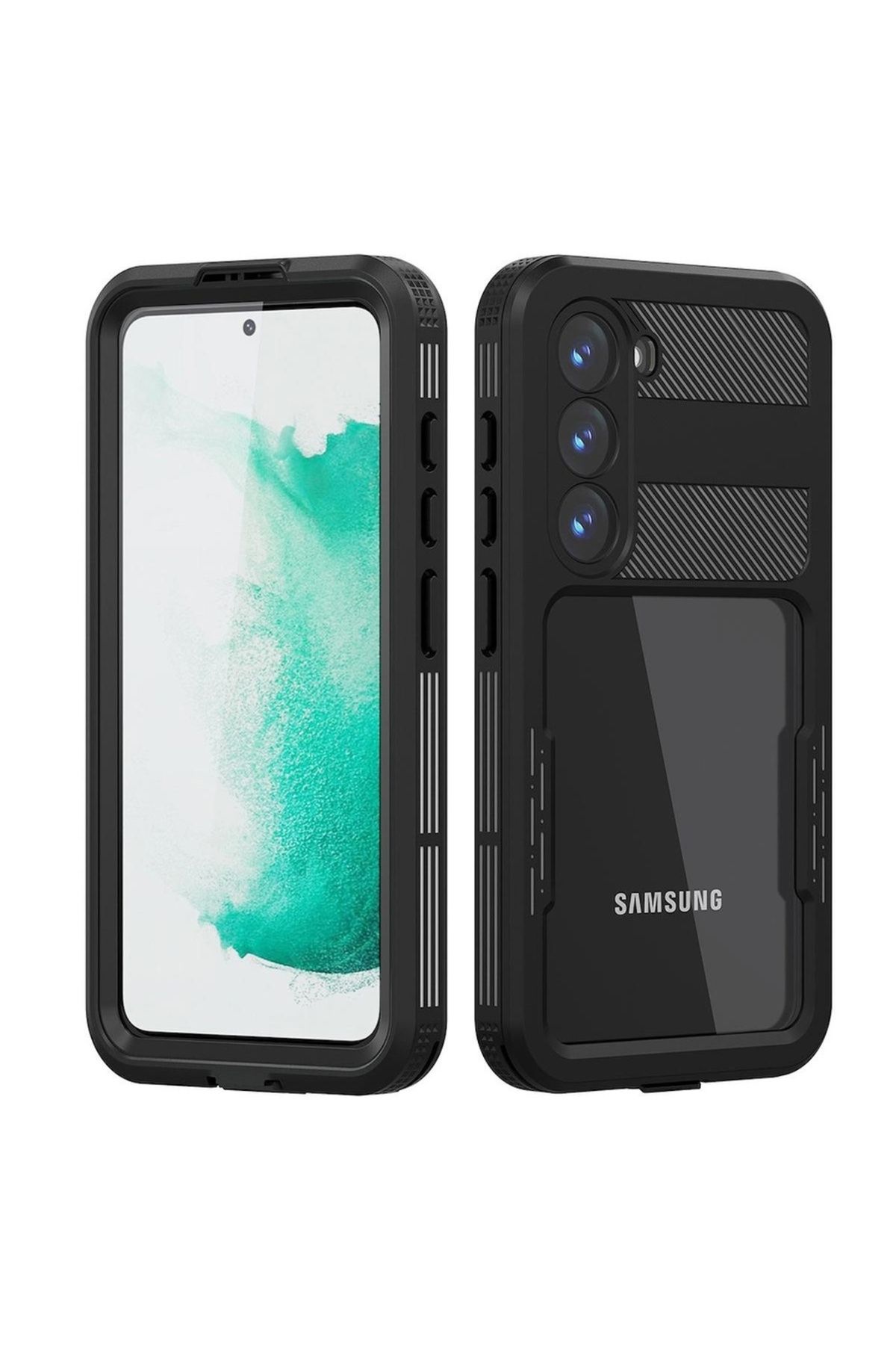 Megafox Teknoloji Samsung Galaxy S23 Uyumlu Kılıf 1-1 Su Geçirmez Kılıf