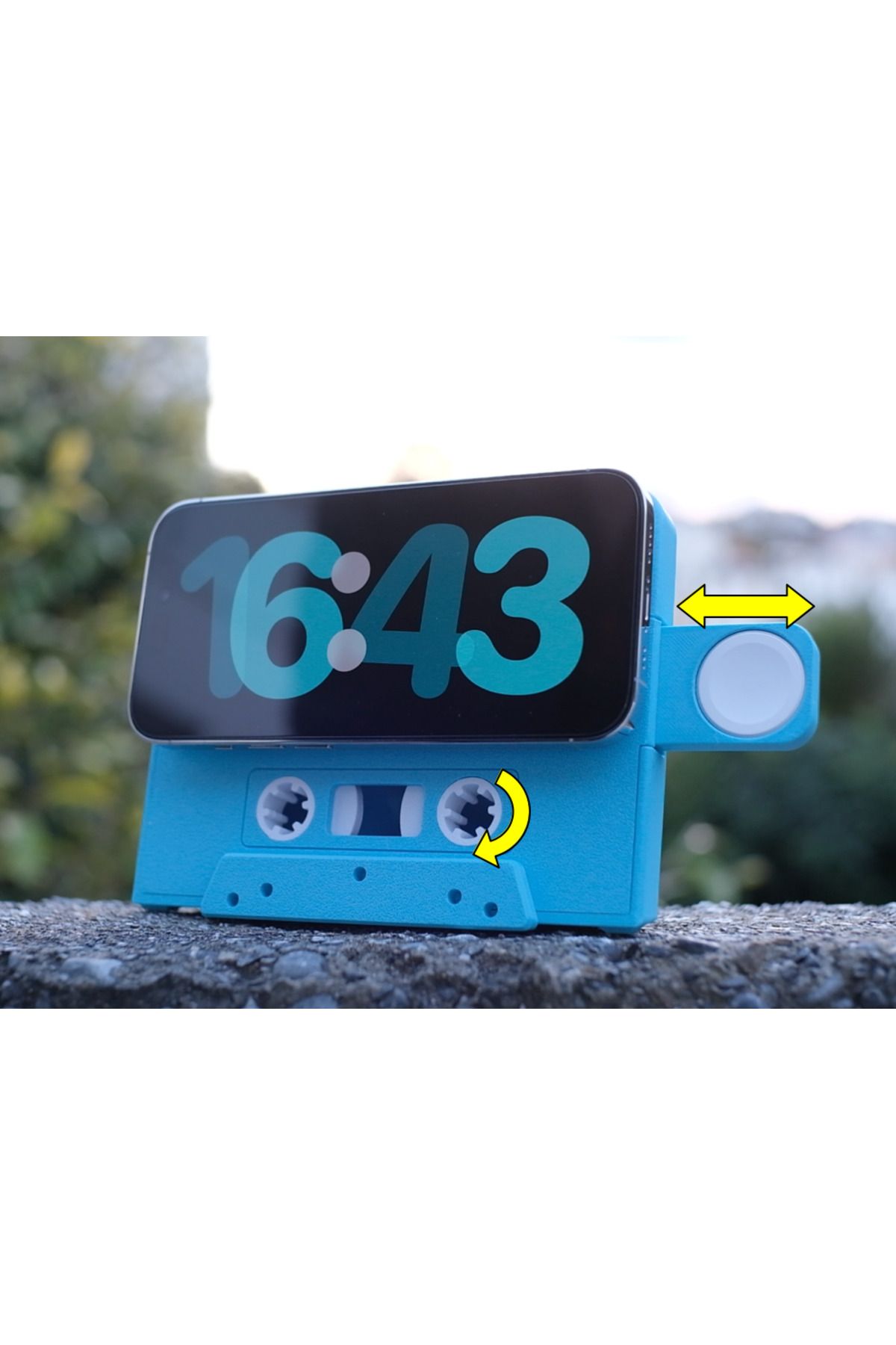 talaşoğlu Casette Magsafe Stand (Apple Watch Standı ile)