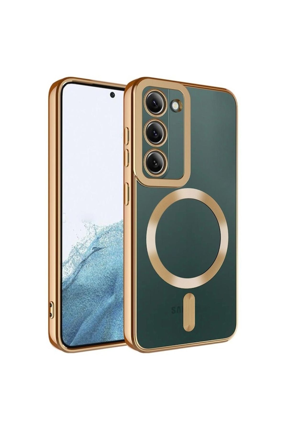 Megafox Teknoloji Samsung Galaxy S23 Plus Uyumlu Kılıf Magsafe Wireless Şarj Özellikli Setro Silikon