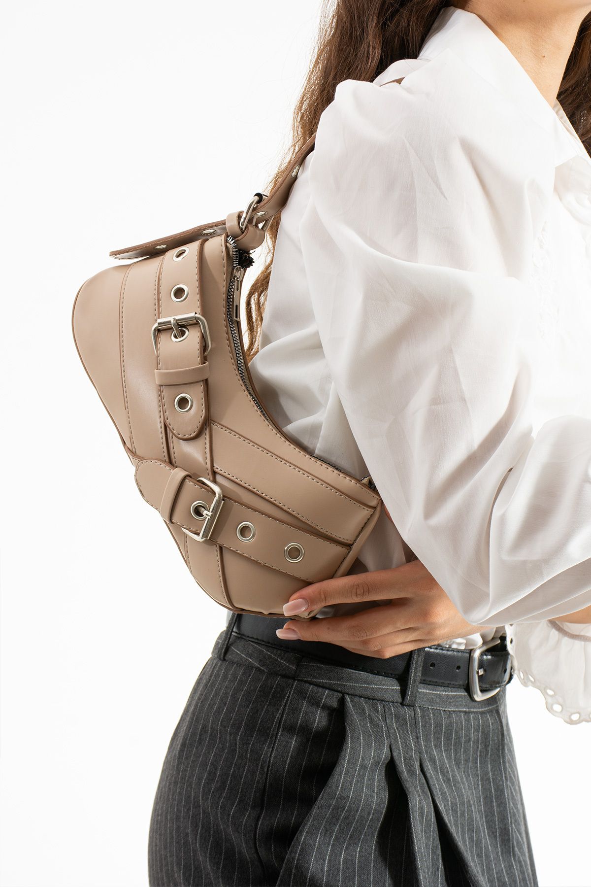Kaya Bag Vizon Kadın Omuz ve Kol Çanta 13x30 Ebatı