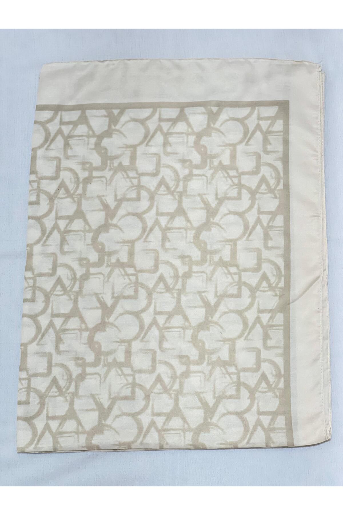 Shawl Passion Retro Desen Pamuk Şal Siyah Krem