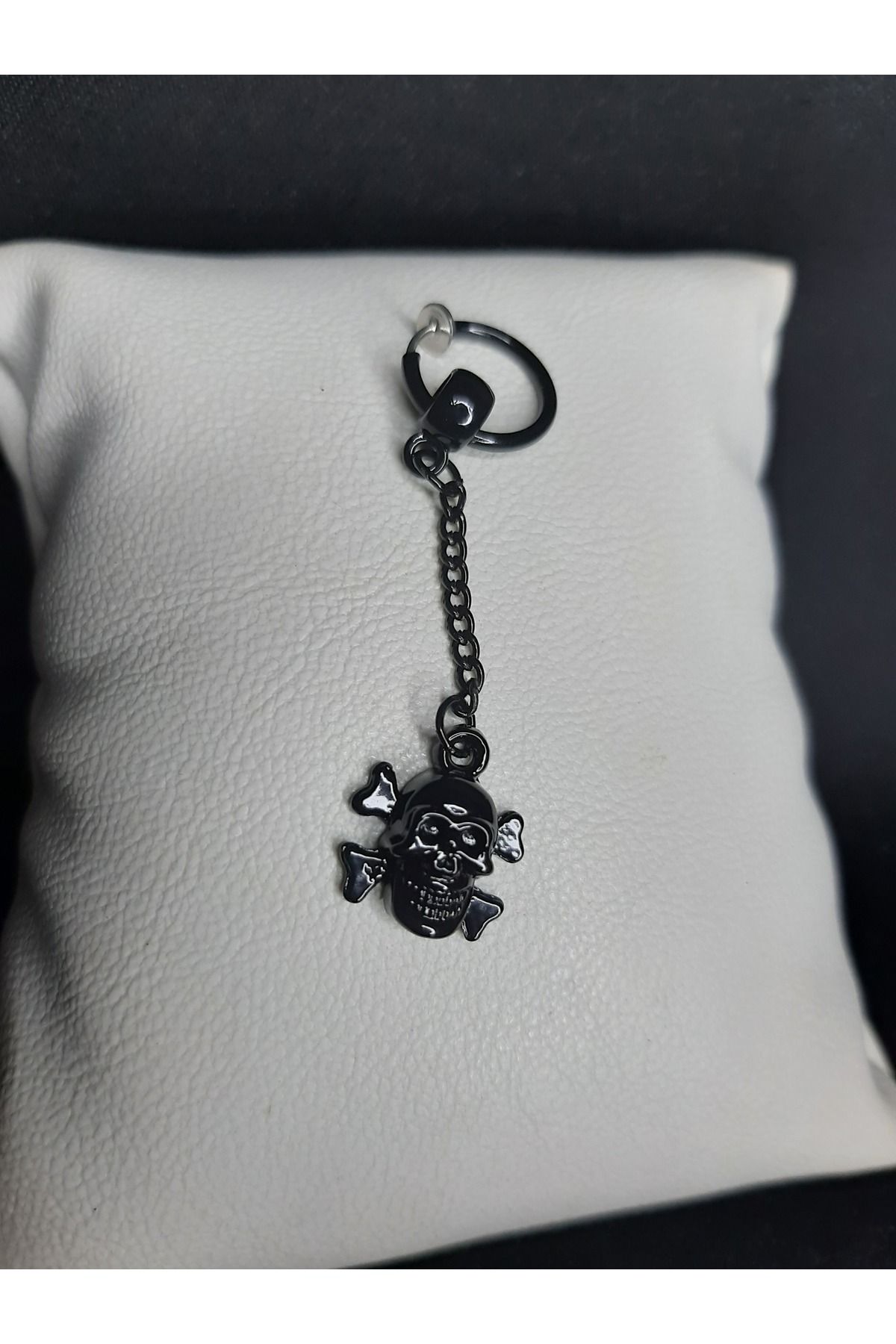 MRYart Kuru Kafa Unisex Çelik Küpe