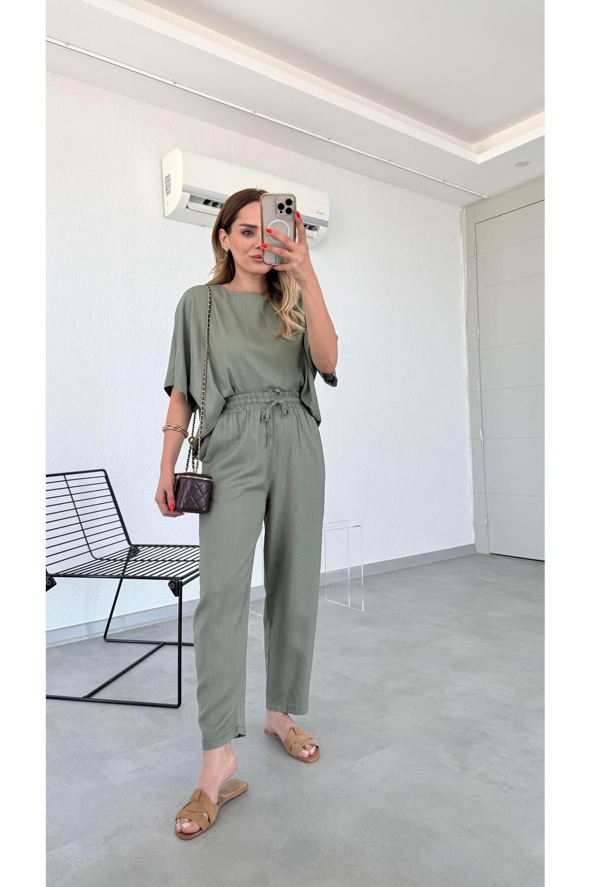 pelin yıldız butik Almira Keten Takım