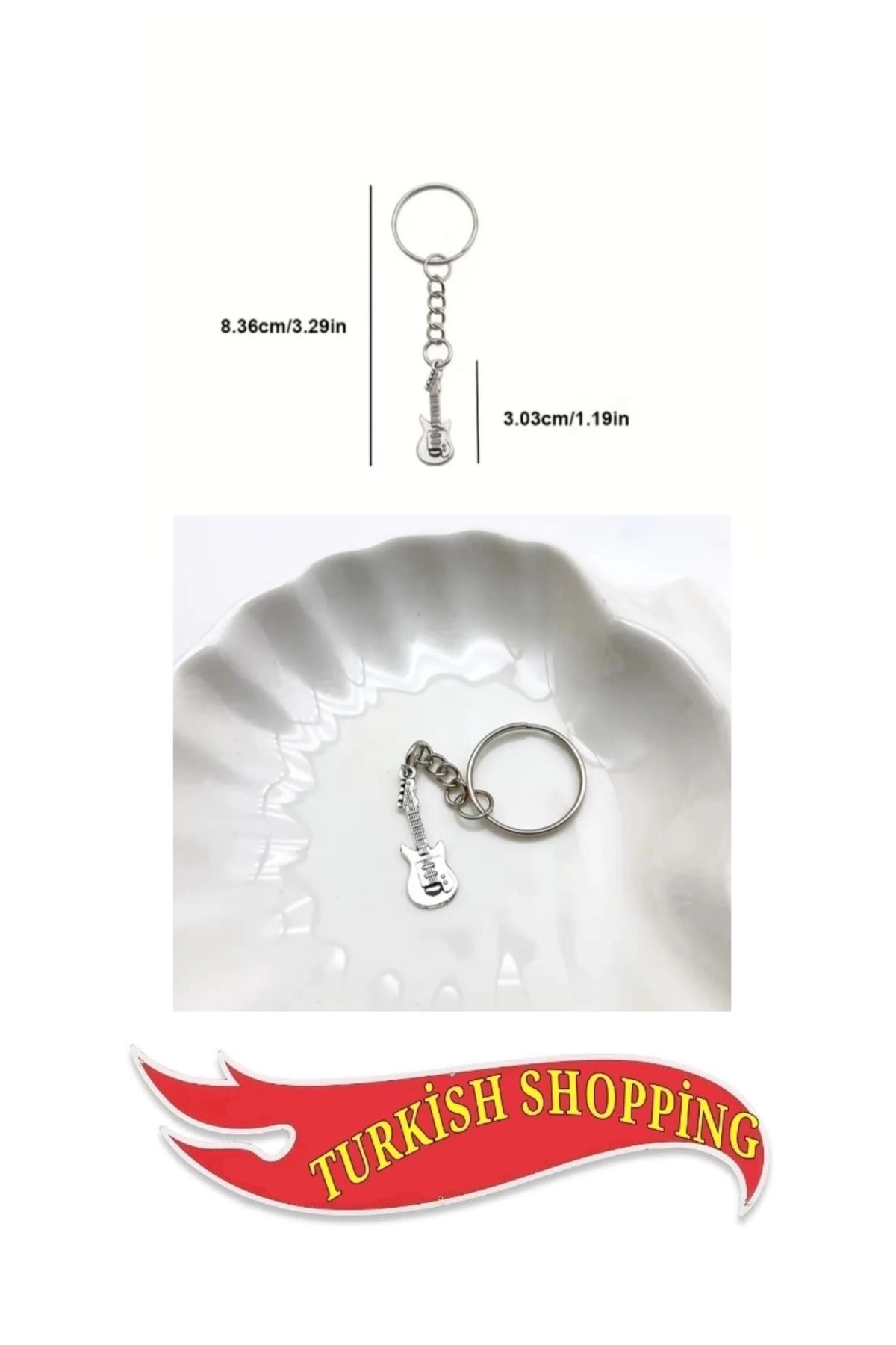 shop Metal Alaşım Mini Gitar Anahtarlık