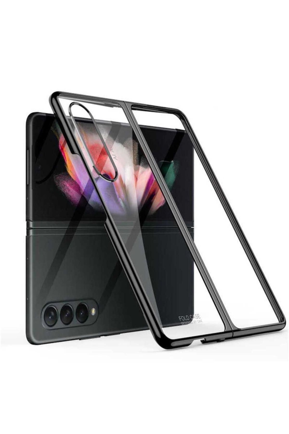 Megafox Teknoloji Samsung Galaxy Z Fold 3 Uyumlu Kılıf Kıpta Kapak