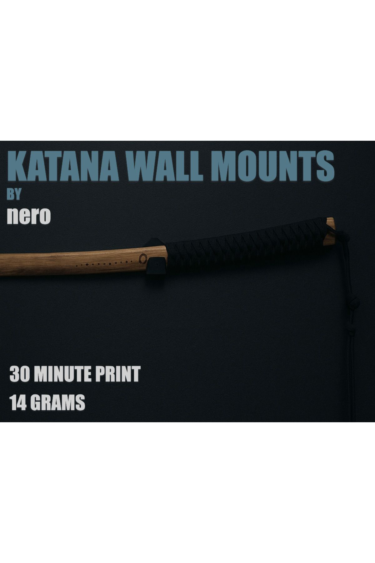talaşoğlu Katana Duvar Montajı - Duvara Bağlı Askı
