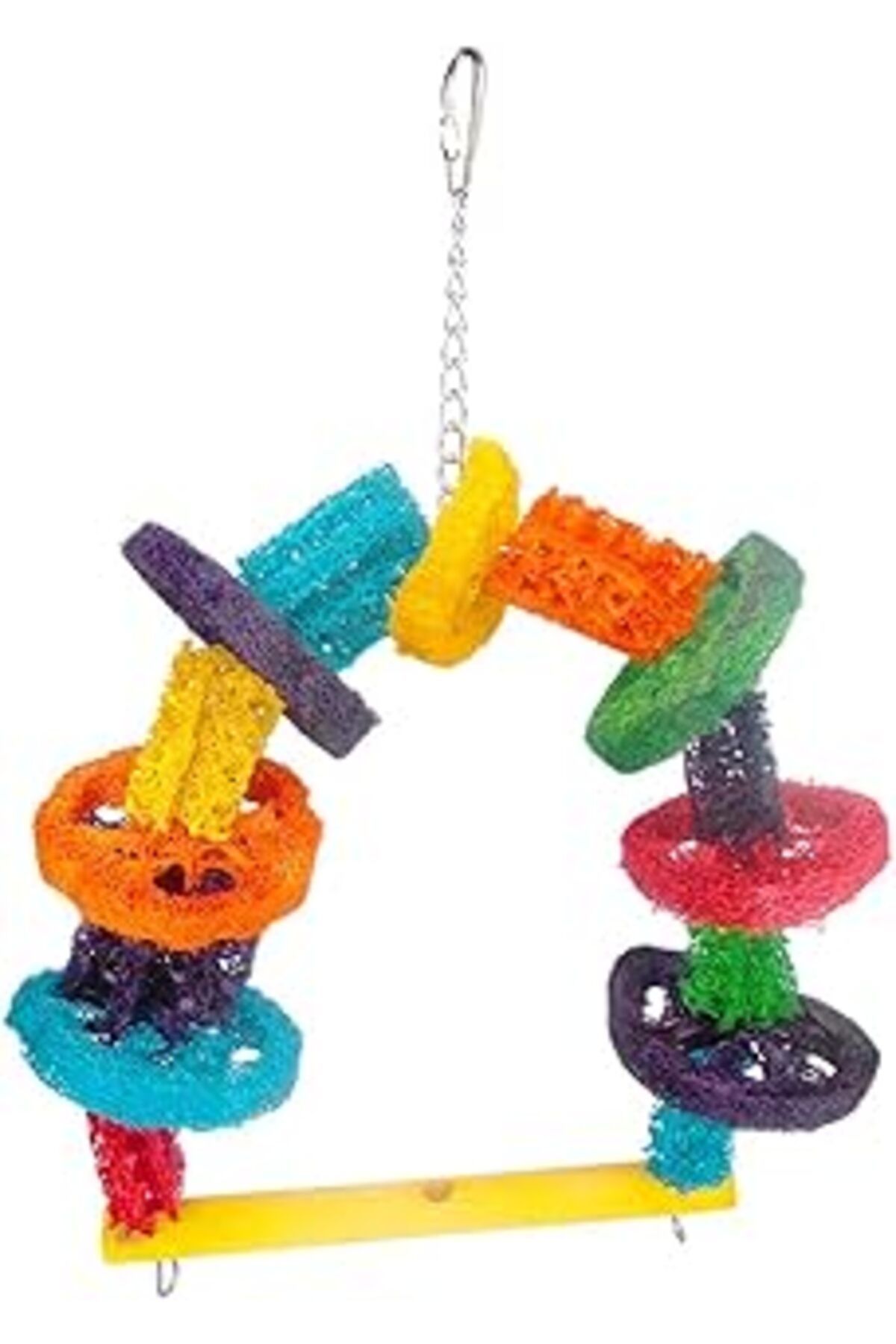 Mu Art Ahşap Eastland Ahşap Tünekli Kuş Oyuncaği 39 * 24 Cm