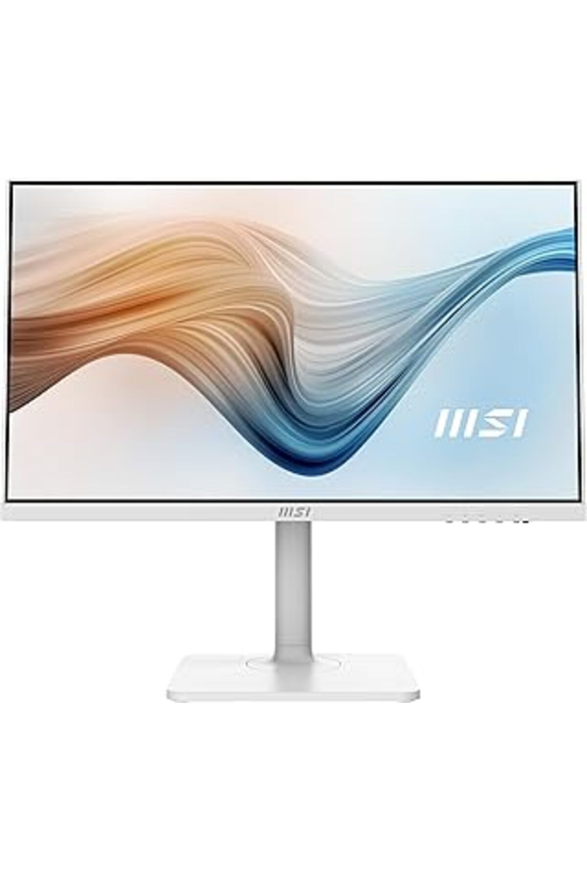 Mu Art Ahşap Msi Modern Md2412Pw 23.8" 100Hz 1Ms Adaptive-Sync Fhd Flat Ips Pivot Beyaz Type-C Monitör