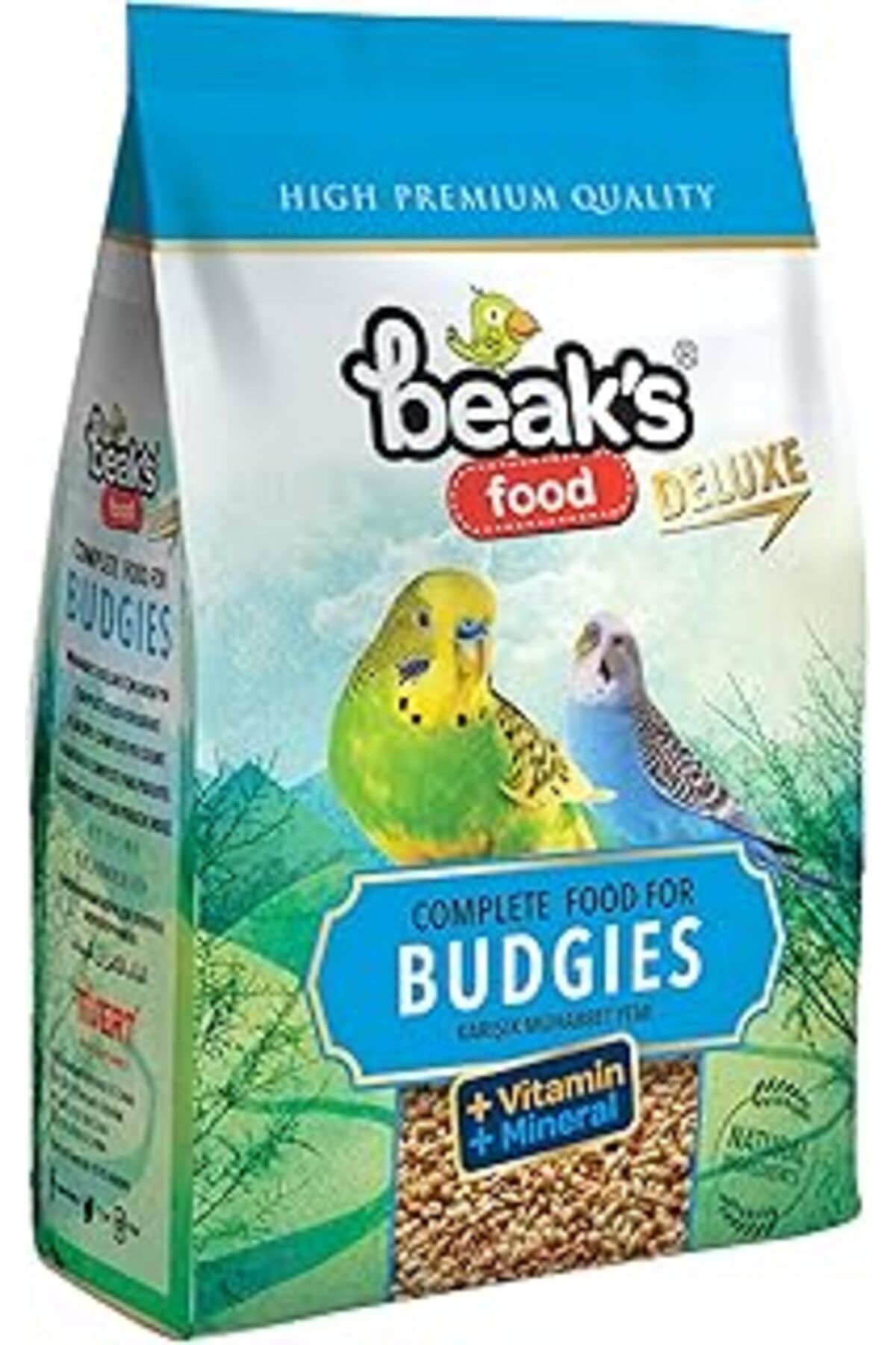 Mu Art Ahşap Beak'S Kuş Yemi, Muhabbet Yemi, 400 Gr