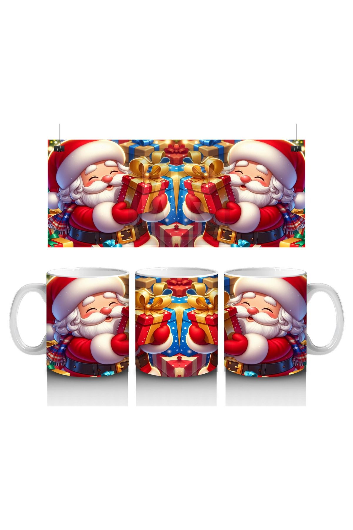 DERWARDEIN Çocuklara Sütü Sevdiren Noel Baba Hediyeleri Kupa Bardak