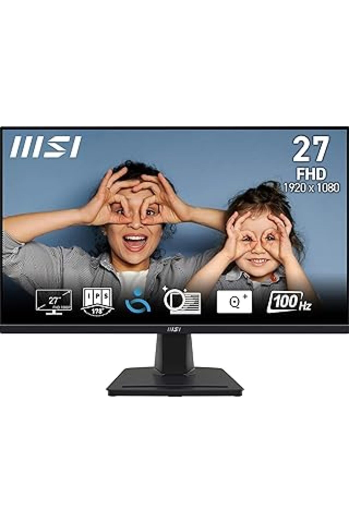 Mu Art Ahşap Msi 27" Pro Mp275 Kurumsal Monitör, Flat, Fhd, Ips, 100Hz, 1Ms, Anti-Glare, Siyah