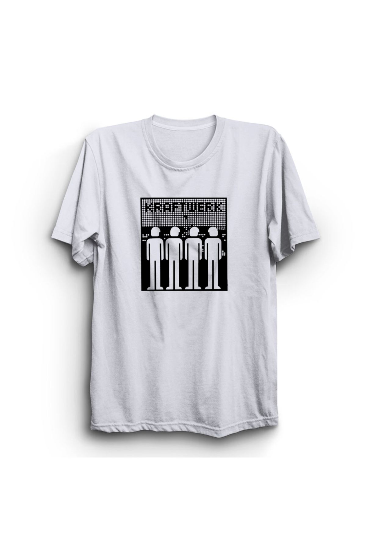 The Fame Kraftwerk, Men, Müzik Grubu Baskılı, Unisex, %100 Pamuk Tişört
