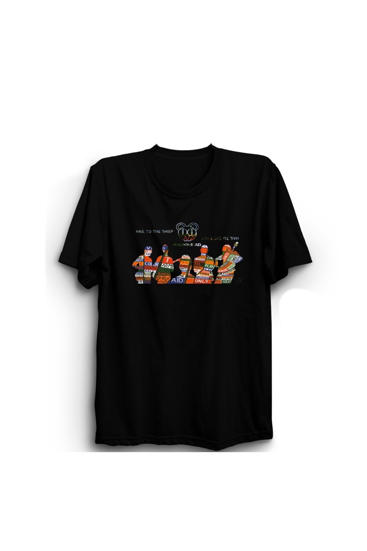 The Fame Radiohead, Hail To The Thief, Rock Metal Müzik Grubu Baskılı, Unisex, %100 Pamuk Tişört