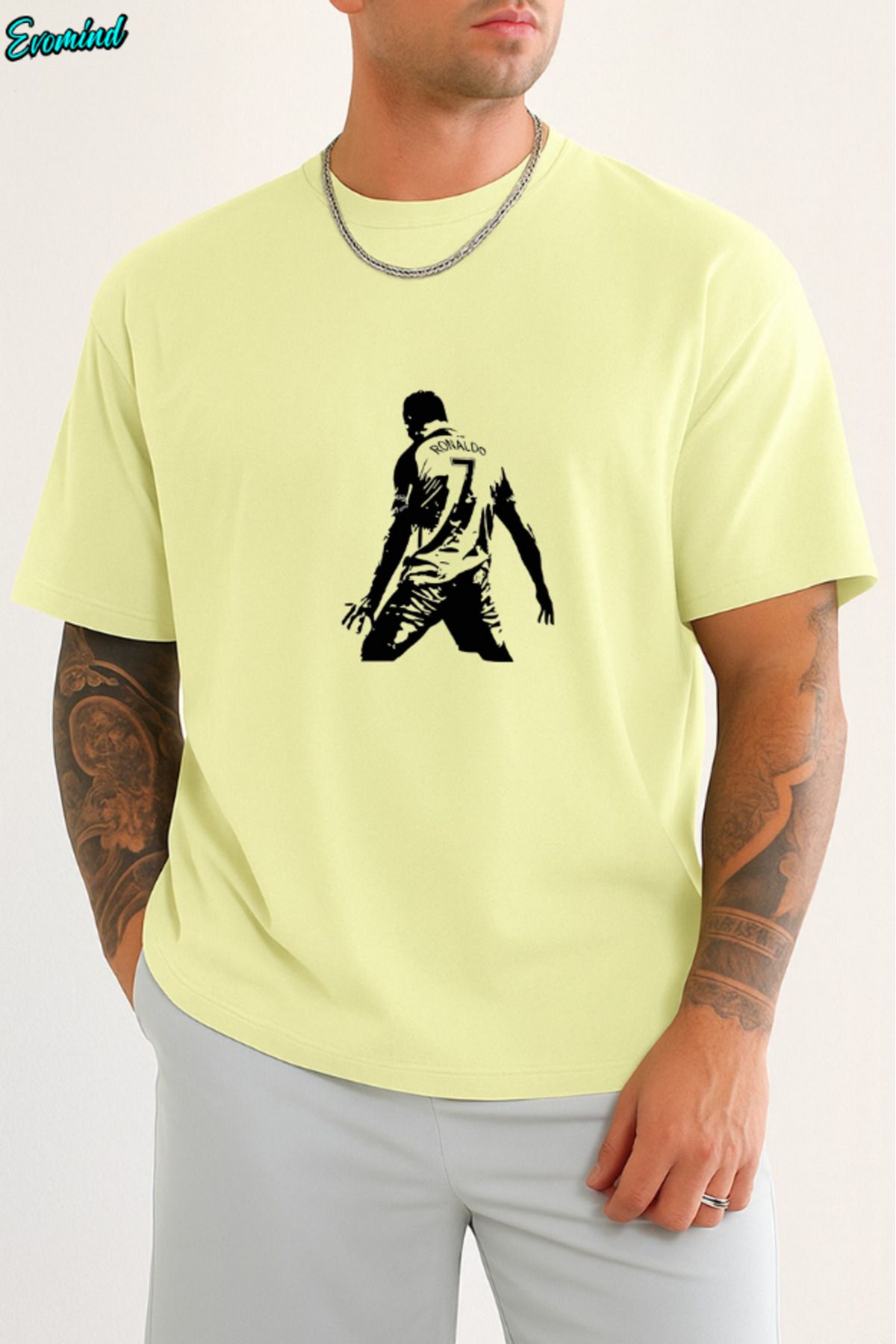 Evomind Ronaldo Baskılı Unisex T-shirt