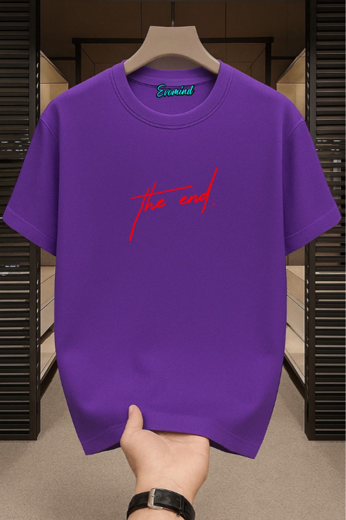 Evomind The End Baskılı Unisex T-shirt