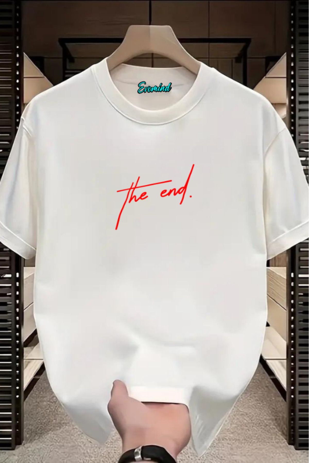 Evomind The End Baskılı Unisex T-shirt