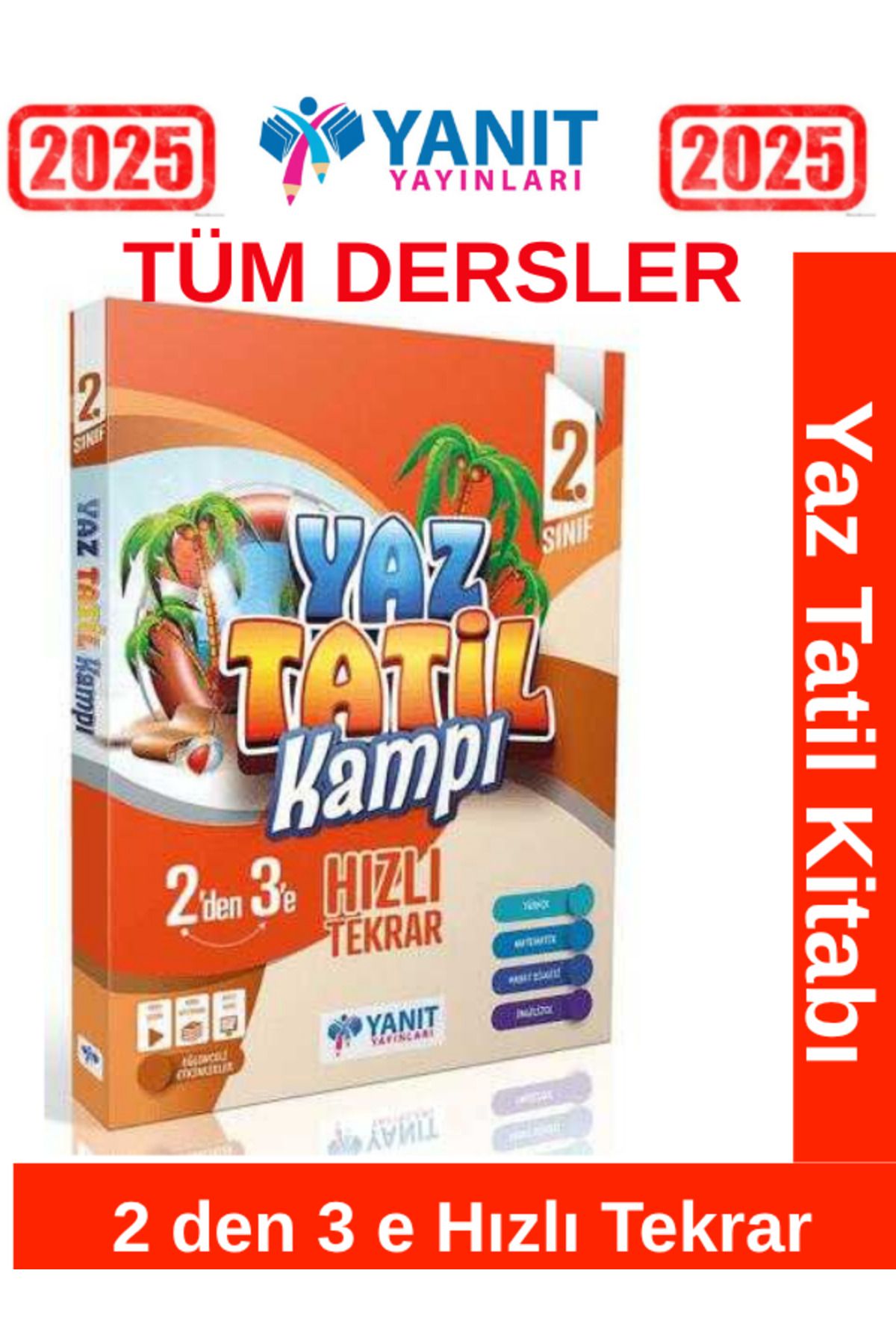 Bilfen Yayıncılık Yanıt Yayınları Güncel 2'den 3'e HIZLI TEKRAR Yaz Tatil Kamp Kitabı