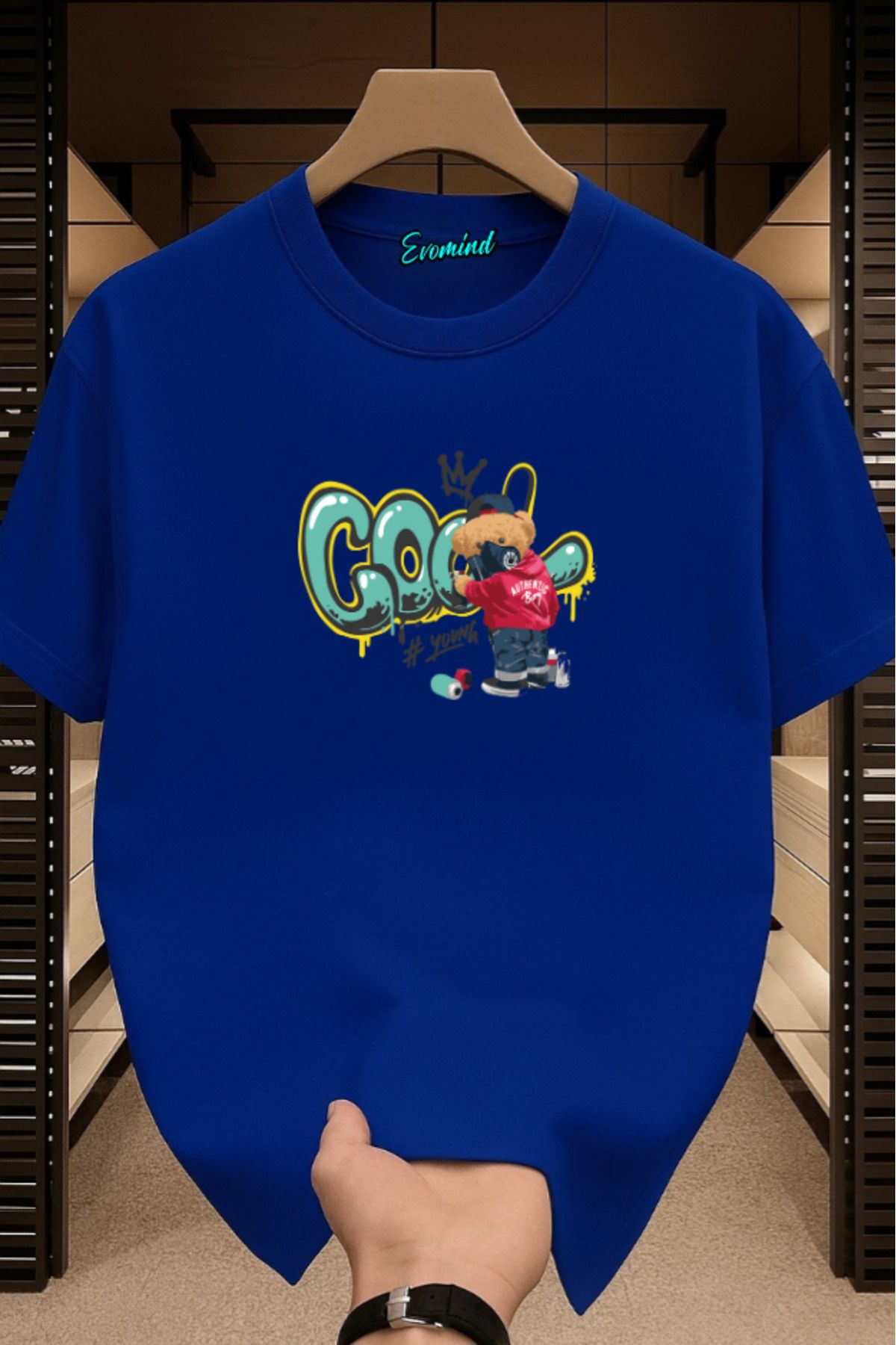 Evomind Cool Ayı Baskılı Unisex T-shirt