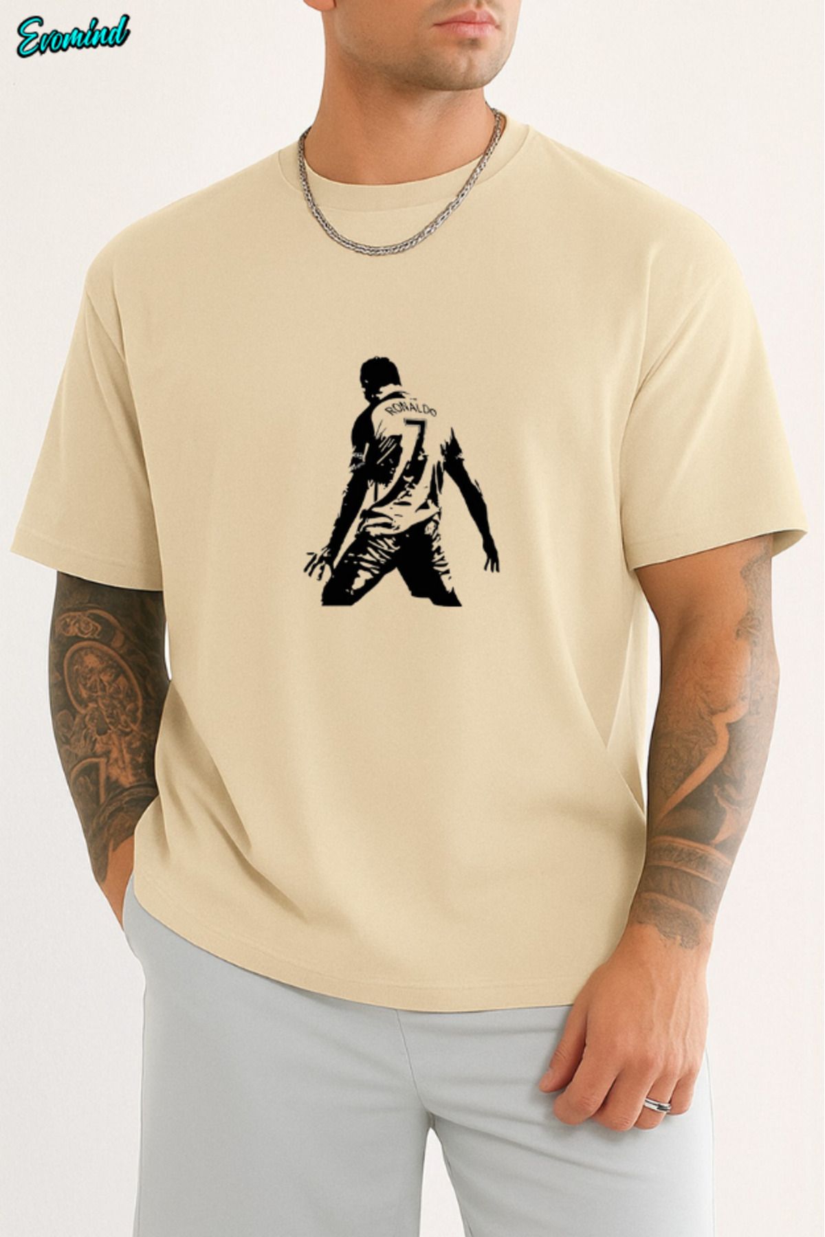 Evomind Ronaldo Baskılı Unisex T-shirt