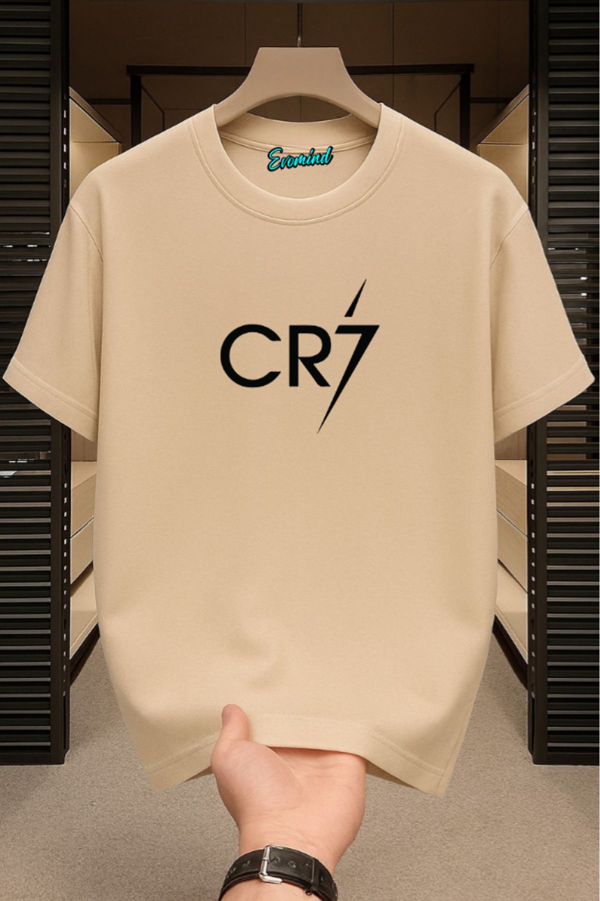 Evomind CR7 Baskılı Unisex T-shirt