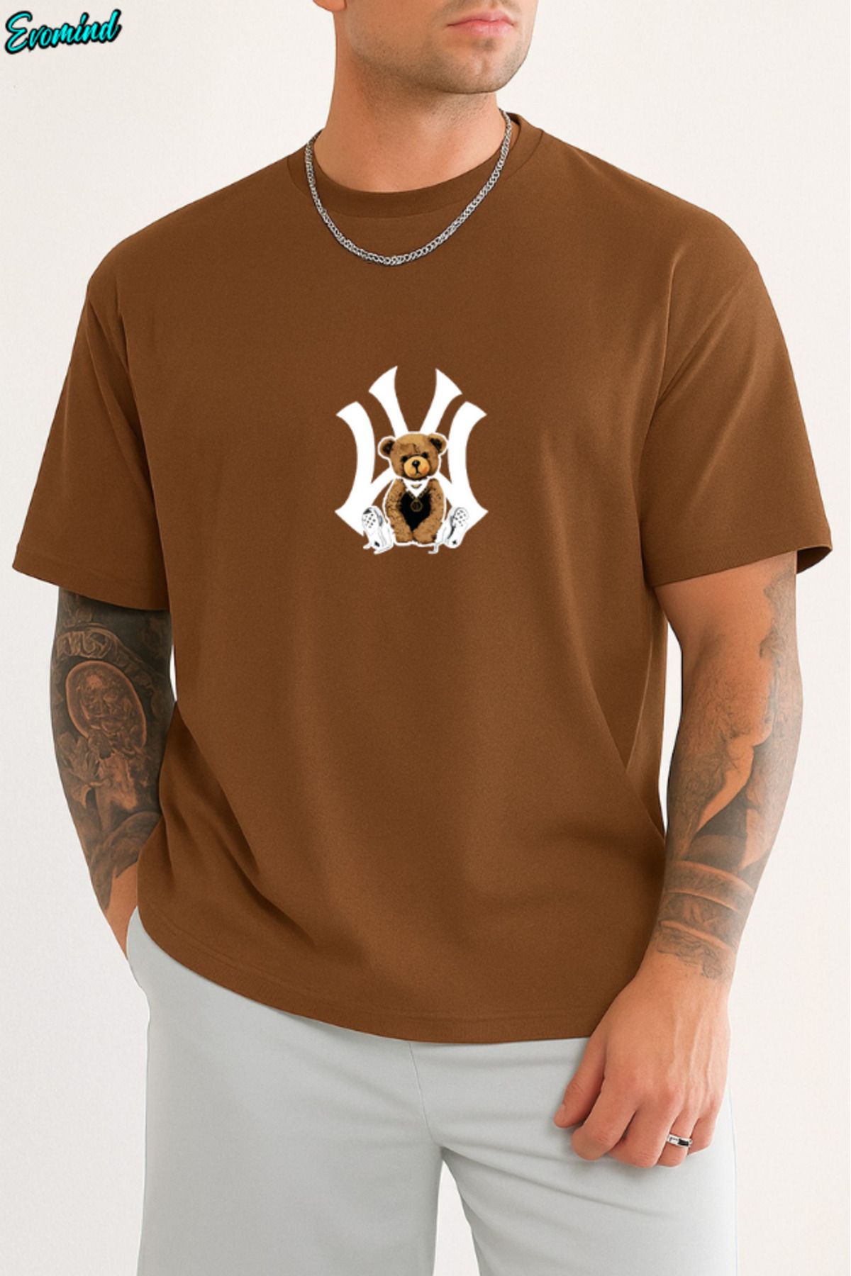 Evomind NY Baskılı Unisex T-shirt