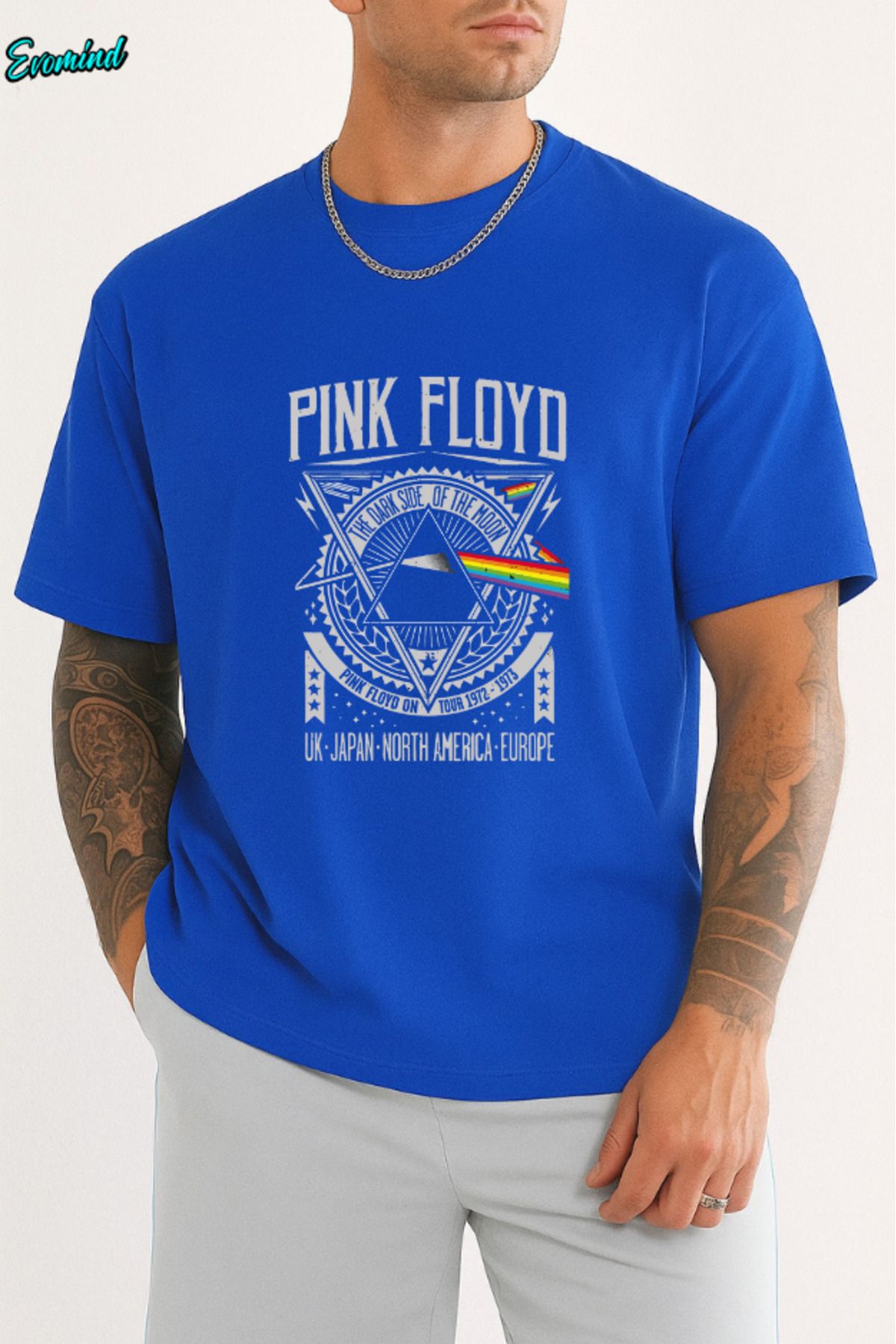 Evomind Pink Floyd Baskılı Unisex T-shirt