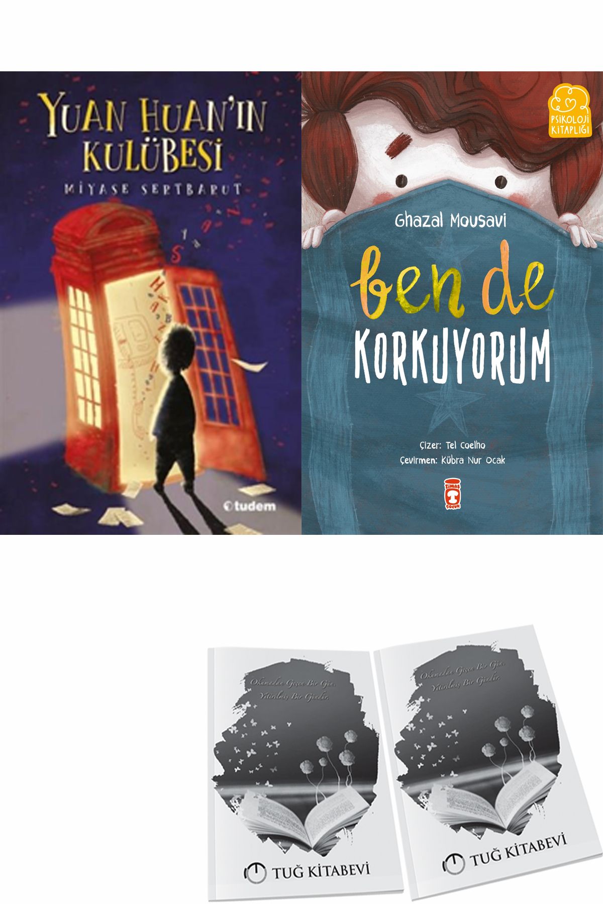 Tudem Yayınları Yuan Huan'ın Kulübesi ve Ben de Korkuyorum + Hediyeli