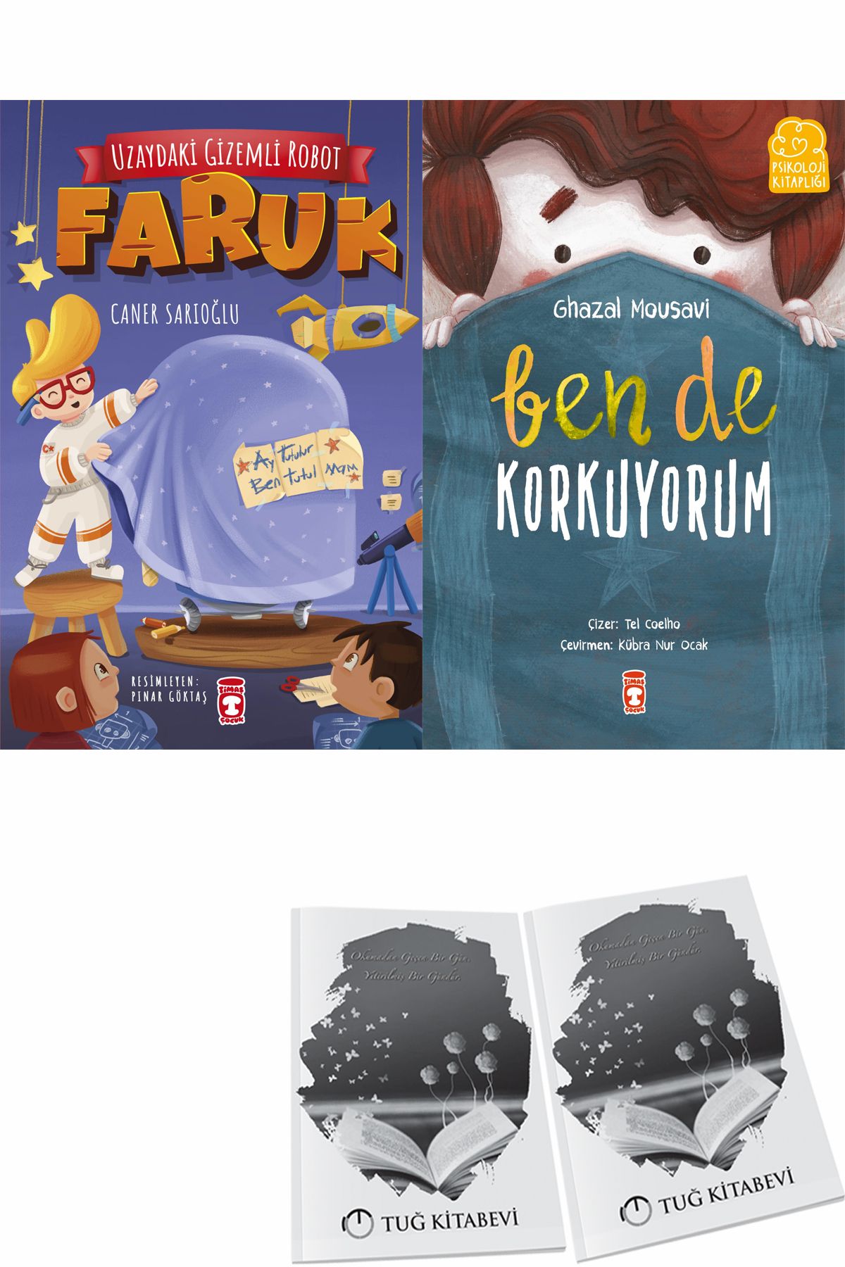 Timaş Çocuk Uzaydaki Gizemli Robot Faruk ve Ben de Korkuyorum + Hediyeli