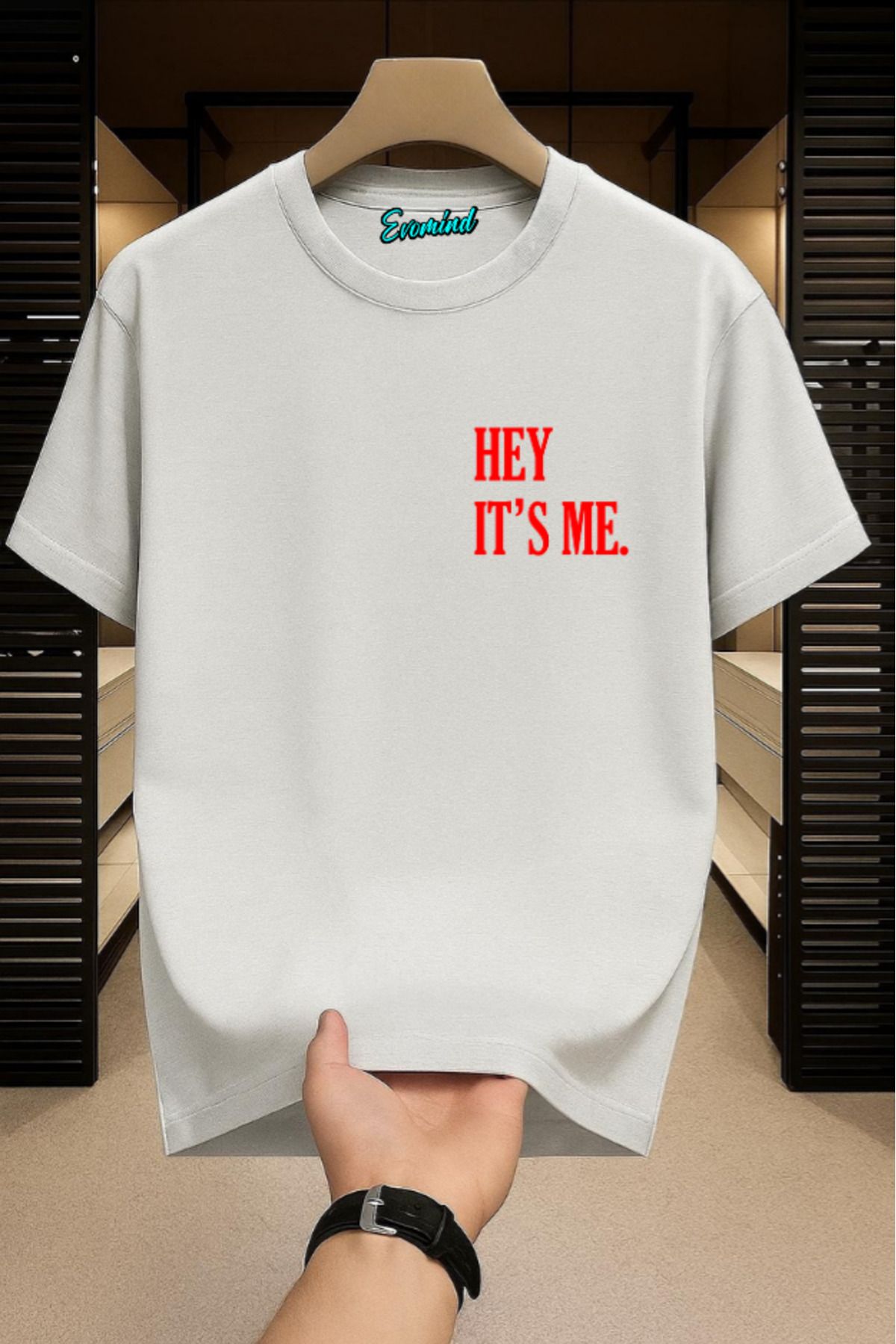 Evomind Hey It's Me Baskılı Unisex T-shirt