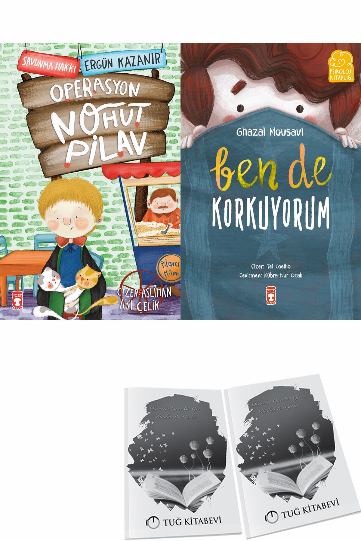 Timaş Çocuk Operasyon Nohut Pilav ve Ben de Korkuyorum + Hediyeli